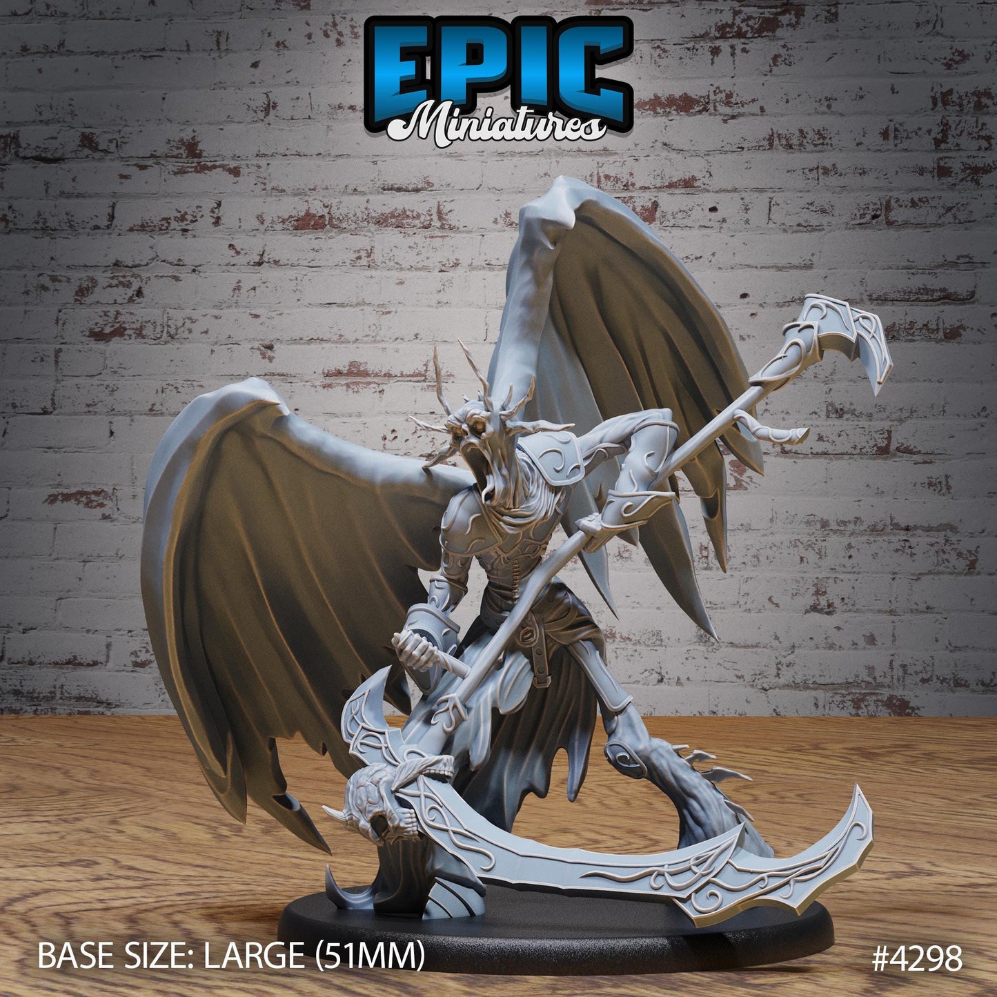 Lord of Sorrow Bundle (Large) | Premium DnD Minis | High Quality Resin Miniature | Fantasy, Hell, Infernal, Demon, Evil, Devil, Scythe