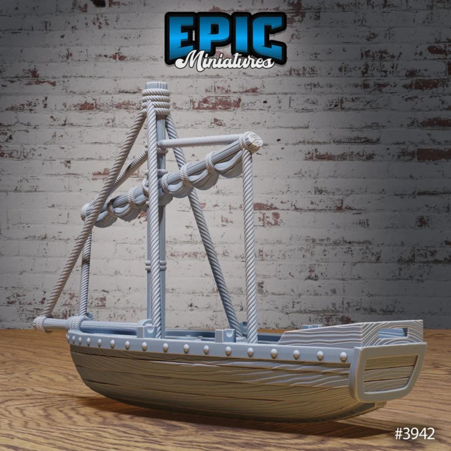 Harbor Boats Bundle | Premium DnD Miniatures High Quality Resin | Fantasy Scatter, Terrain Environment, Dock, Broken, Sail Boat, Row, Bayou
