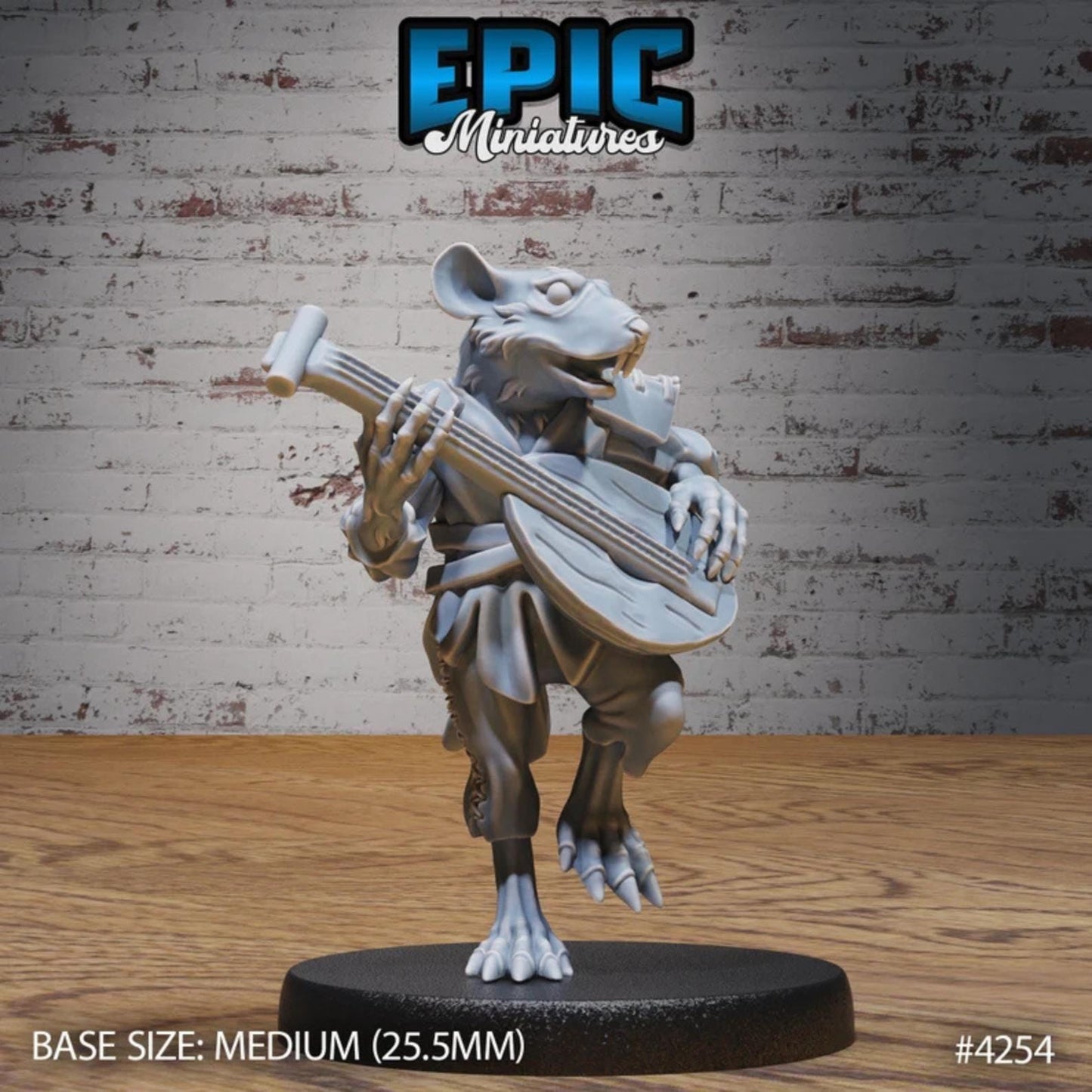 Sewer Rat Tribe Bundle A (Medium) | Premium DnD Minis | High Quality Resin | Fantasy Rats, Bard, Wizard, Cleric, Drunk, Enemy, Beast