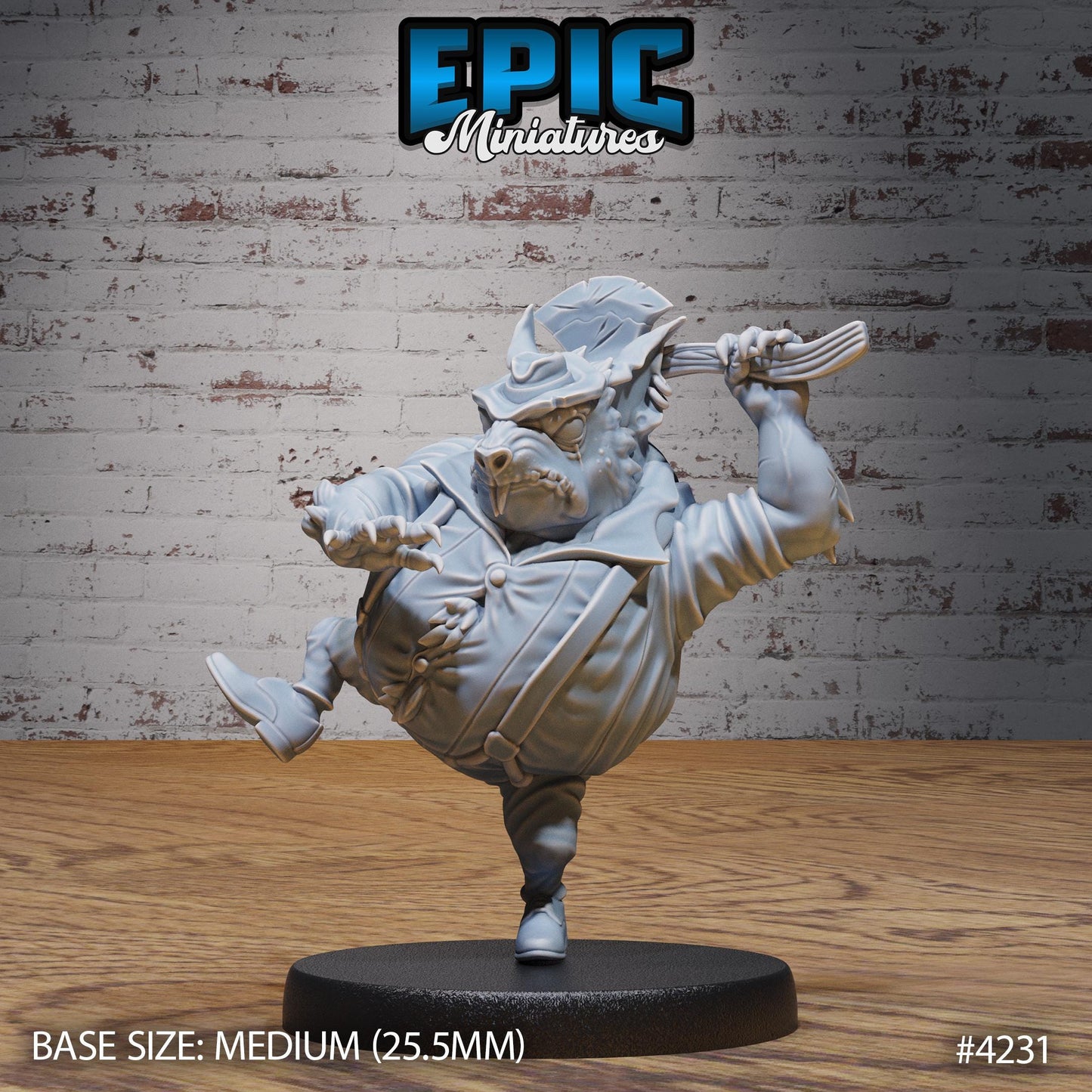 Sewer Godfather Rats (Medium) | Premium DnD Minis | High Quality Resin Miniature | Gun, Gangster, Mafia, Axe, Tommy Machine Guns, Mice
