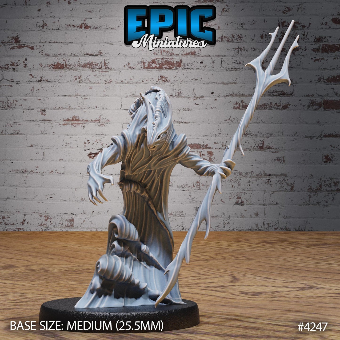 Water Elemental Bundle (Medium) | Premium DnD Minis | High Quality Resin Miniature | Waves, Beast, Trident, Dungeons and Dragons