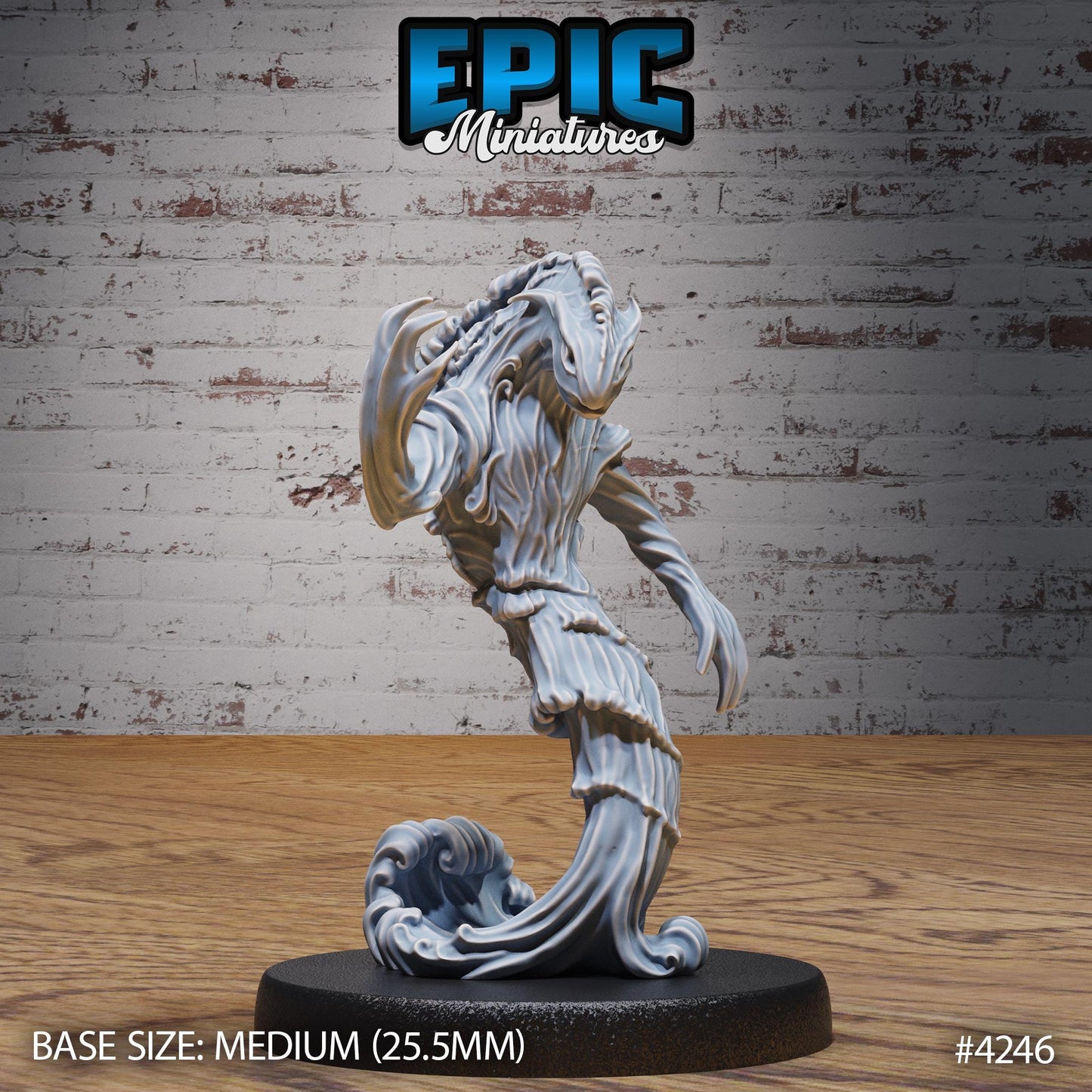 Water Elemental Bundle (Medium) | Premium DnD Minis | High Quality Resin Miniature | Waves, Beast, Trident, Dungeons and Dragons