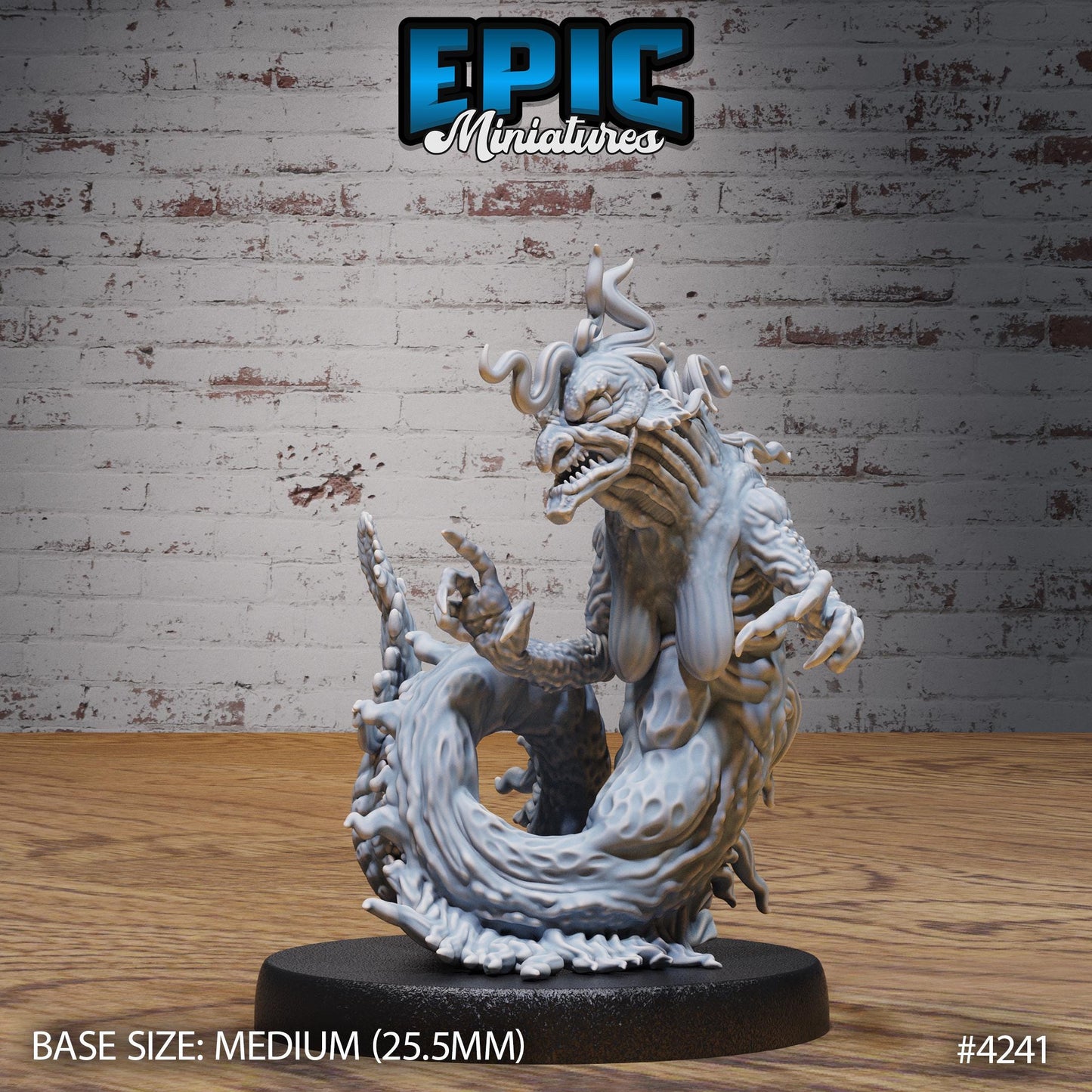 Sewer Hag (Medium) | Premium DnD Minis | High Quality Resin Miniature | Hags, Beast, Witch, Gross, Saggy, Lamp, Spear, Green Sea Water Hag