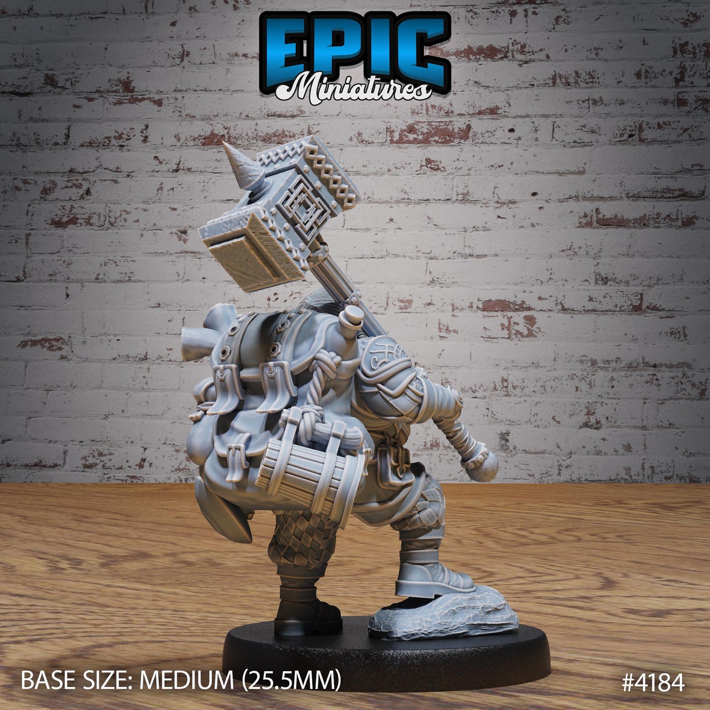 Male Dwarf Traveler Bundle (Medium) | Premium DnD Minis | High Quality Resin | Fantasy Dwarf