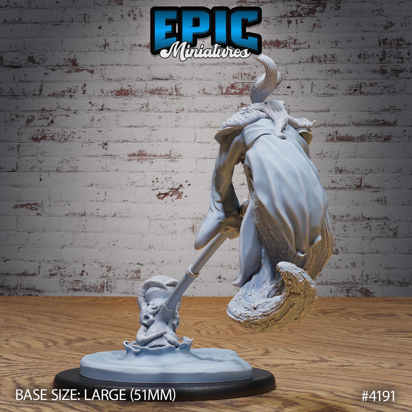 Dao Classic Miniature (Large) | Premium DnD Minis | High Quality Resin Miniature | Fantasy, Hammer, Magic Genie, Forgotten Realm