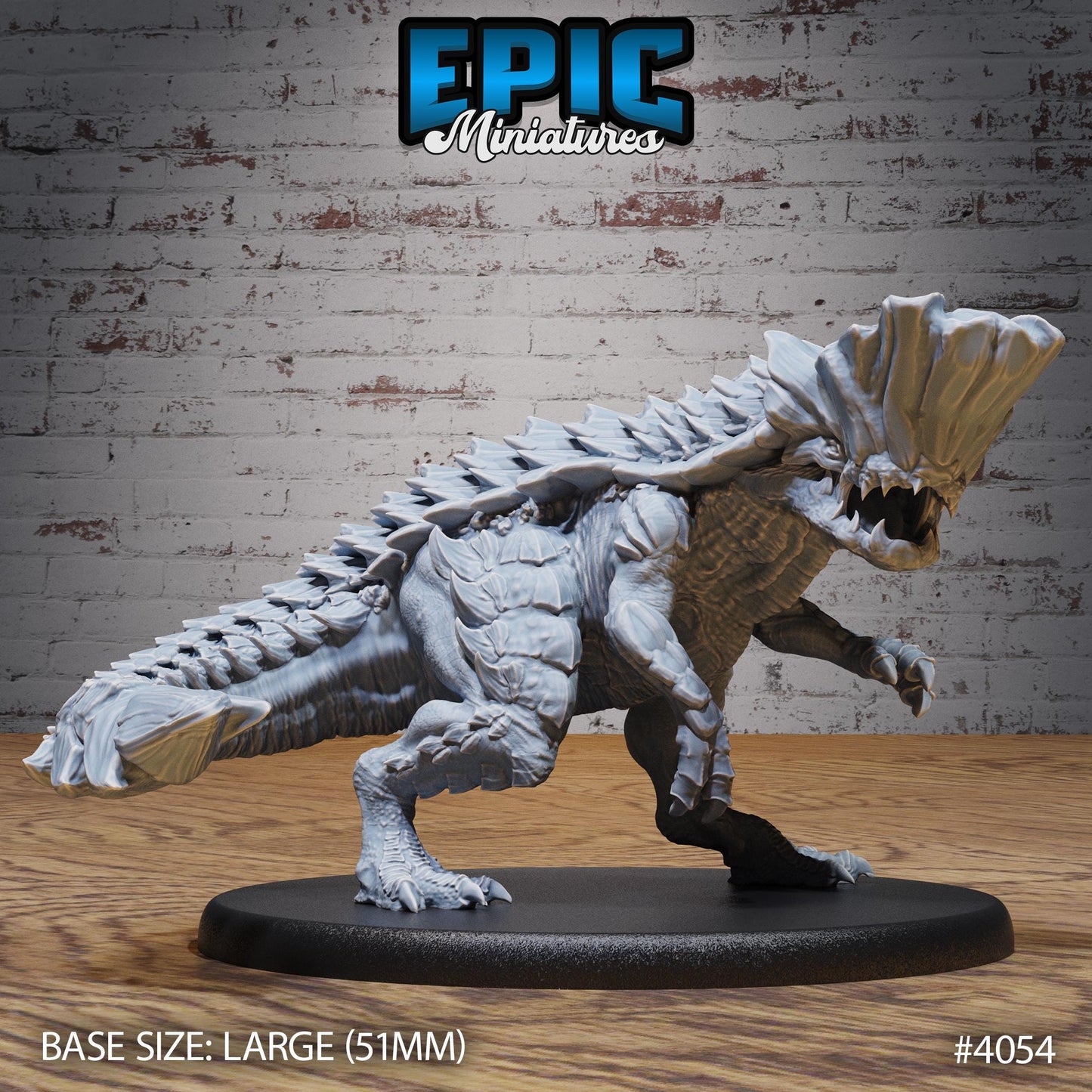 Rockhead Dinosaur (Large) | Premium DnD Minis | High Quality Resin | T-Rex, Roar, Rock, Wave, Water, Lizard, Encounter, Beast