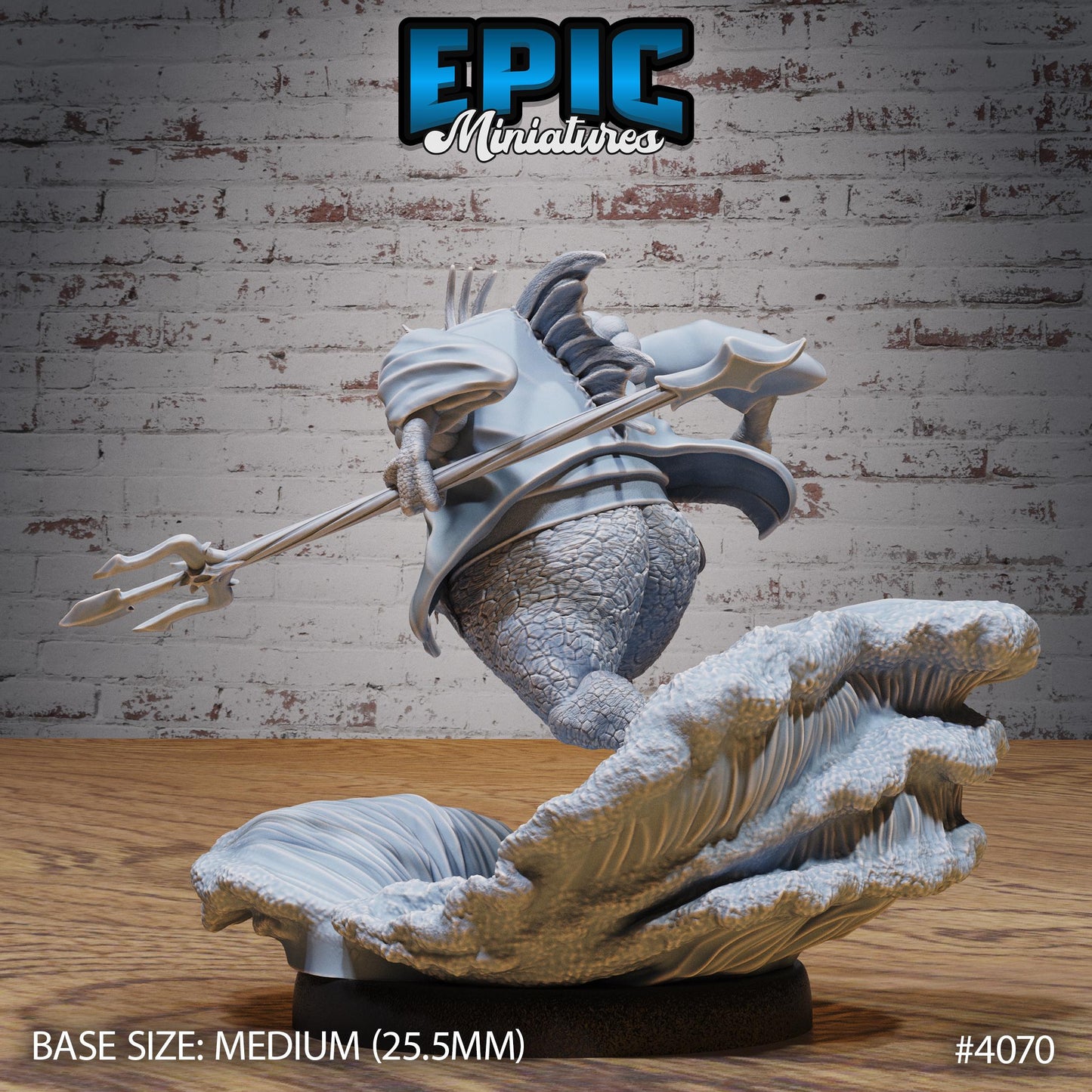 Marid Classic Miniature (Medium) | Premium DnD Minis High Quality Resin | Fantasy | Frog Genie Elemental Grung Water Toad Bull Amphibian