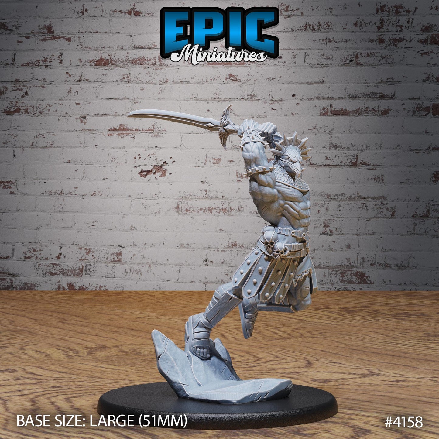 Horus Avatar Miniature (Large) | Premium DnD Minis | High Quality Resin | Beast, Attack, Chase Lunge, Axe, Aarakocra, Egyptian