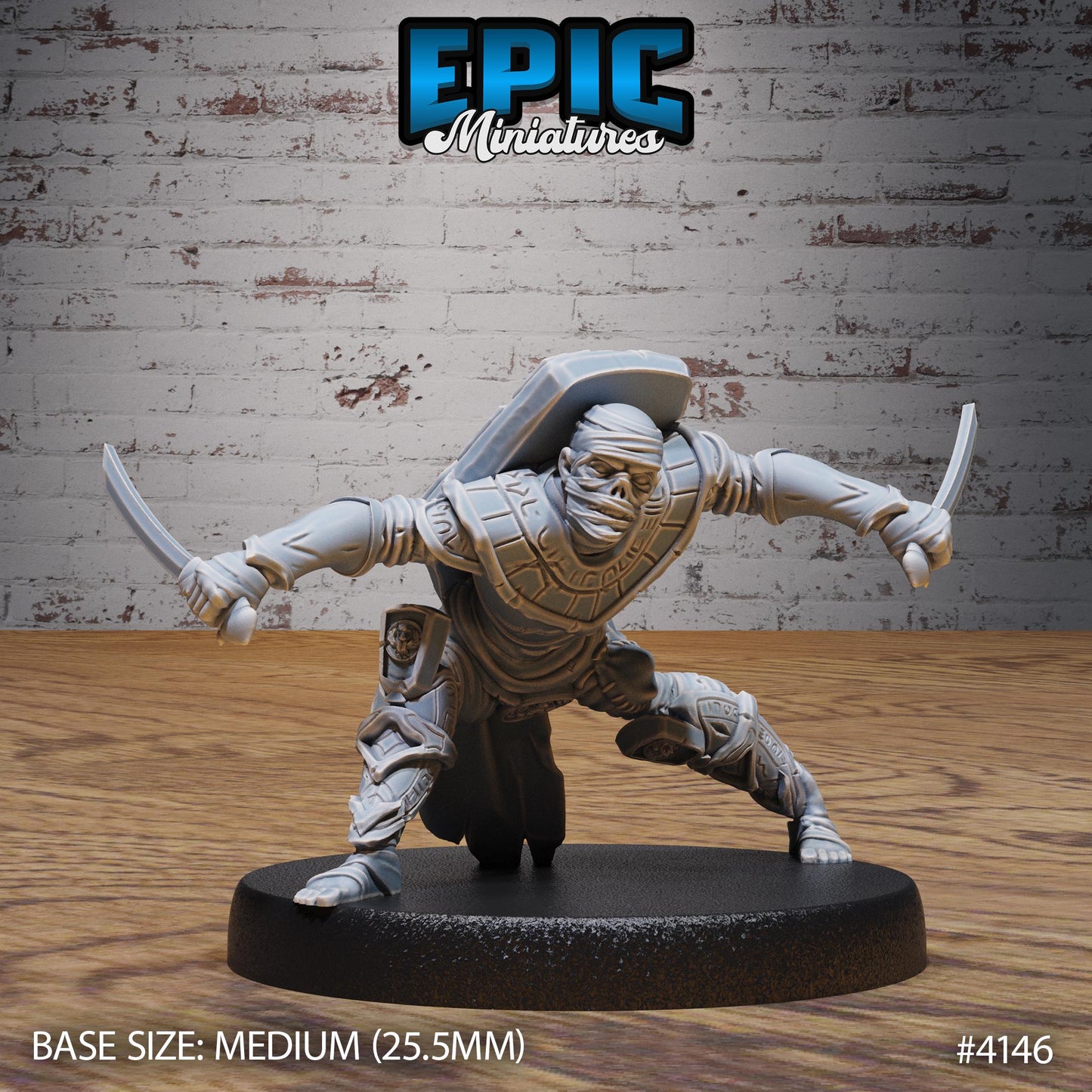 Mummy Warrior Miniatures A (Medium) | Premium DnD Minis High Quality Resin | Fantasy, Mummy, Skeleton, Undead, Anubis, Egyptian