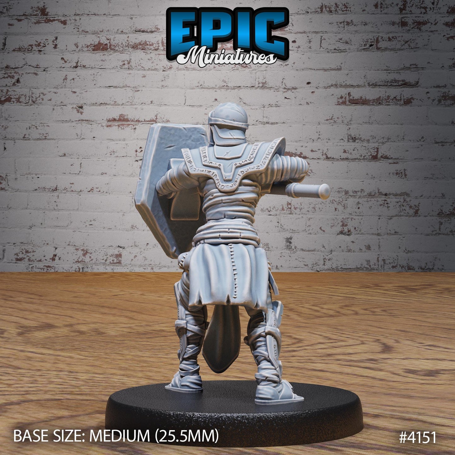 Mummy Warrior Miniatures B (Medium) | Premium DnD Minis High Quality Resin | Fantasy, Mummy, Skeleton, Undead, Anubis, Egyptian