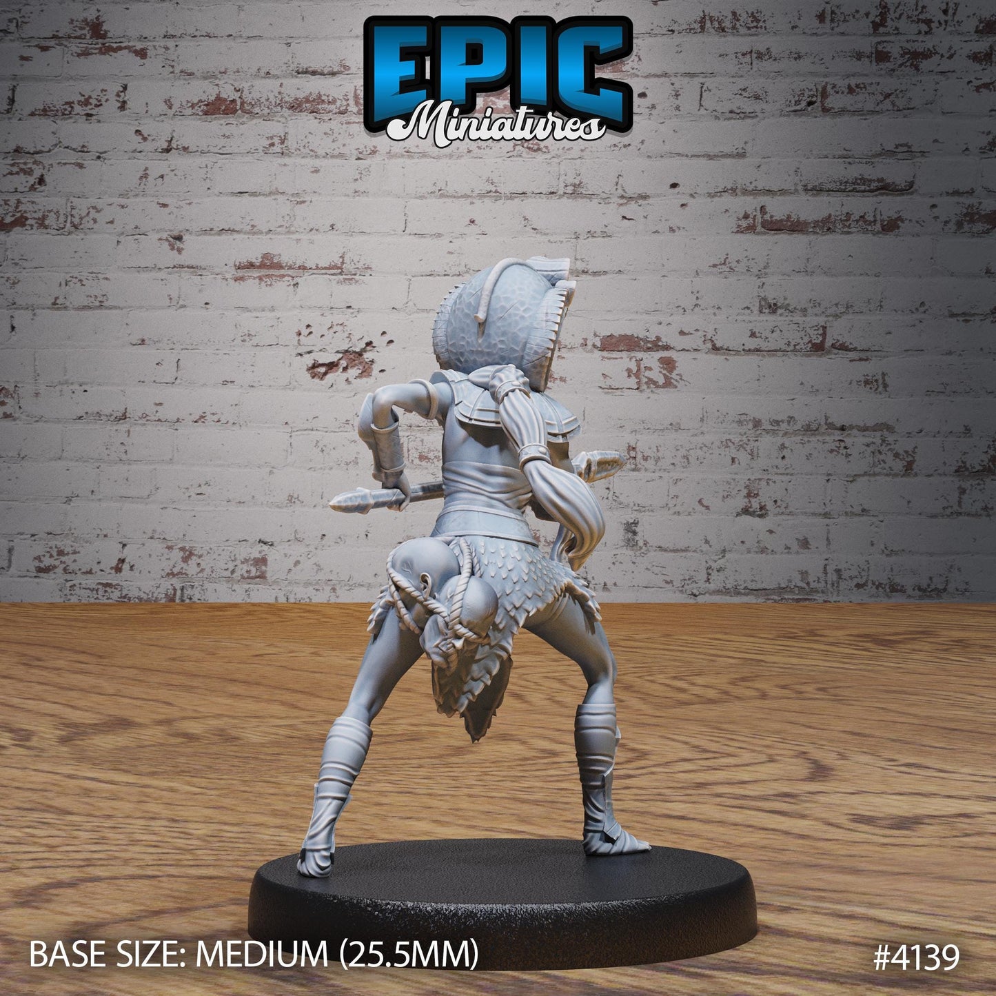 Female Cleopatra Royal Guard Miniature (Medium) | Premium DnD Minis High Quality Resin | Fantasy, Mummy, Snake, Desert, Pyramid