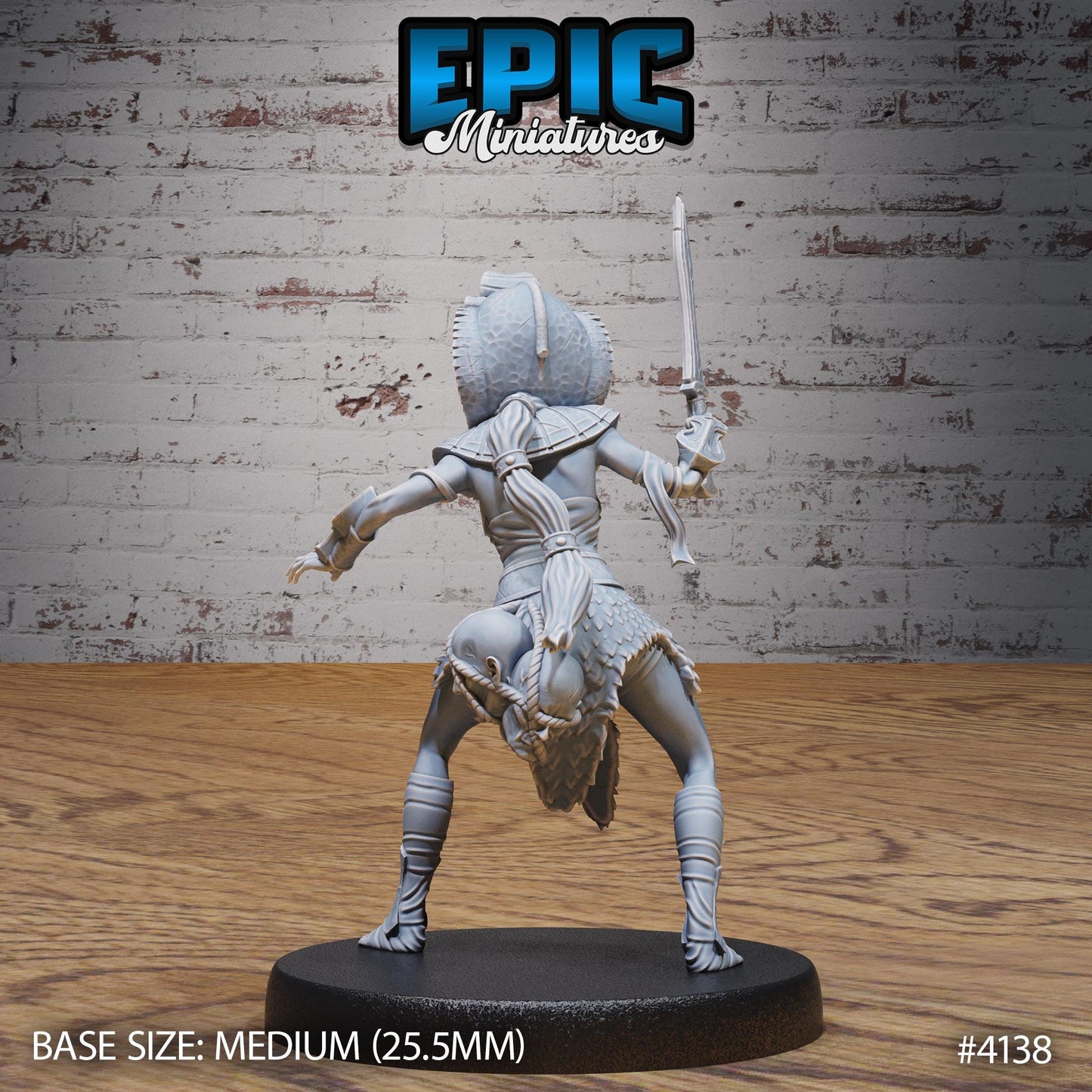 Female Cleopatra Royal Guard Miniature (Medium) | Premium DnD Minis High Quality Resin | Fantasy, Mummy, Snake, Desert, Pyramid