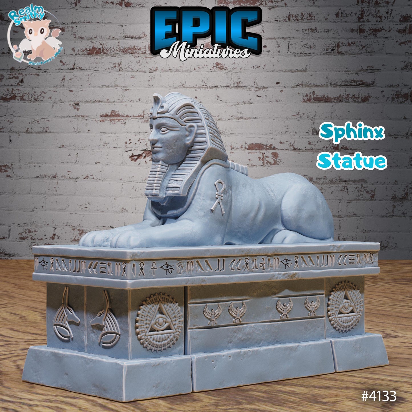 Ancient Egyptian Scatter Miniature (Bundle B) | Premium DnD Minis High Quality Resin | Sphinx, Terrain, Hieroglyphs, Columns, Portals Portal