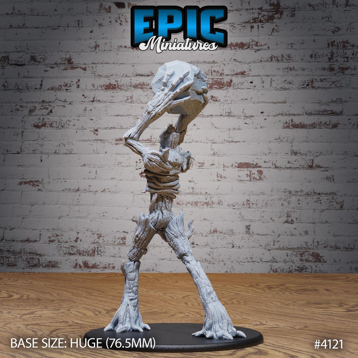 Bone Dry Treant Miniatures (Huge) | Premium DnD Minis | High Quality Resin | Tree Creature, Stone, Throwing Rock, Spriggan Lesh, Wood Man