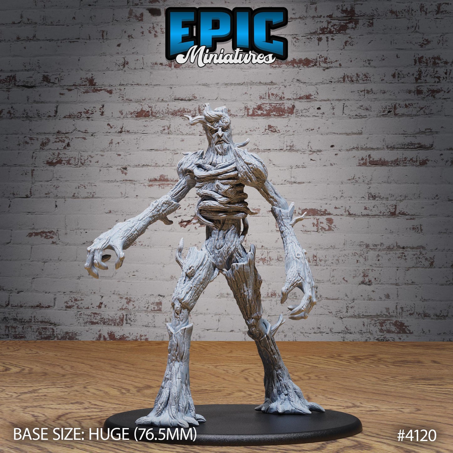 Bone Dry Treant Miniatures (Huge) | Premium DnD Minis | High Quality Resin | Tree Creature, Stone, Throwing Rock, Spriggan Lesh, Wood Man