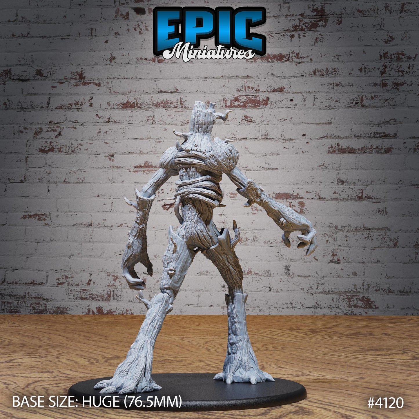 Bone Dry Treant Miniatures (Huge) | Premium DnD Minis | High Quality Resin | Tree Creature, Stone, Throwing Rock, Spriggan Lesh, Wood Man