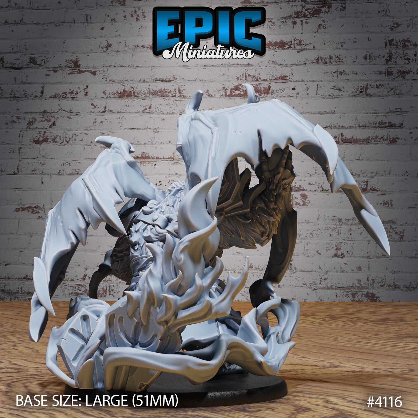 Winged Bear Druid Miniature (Large) | Premium DnD Minis | High Quality Resin | Fantasy, Halsin, Wings, Creature, Pathfinder, Winged Bugbear