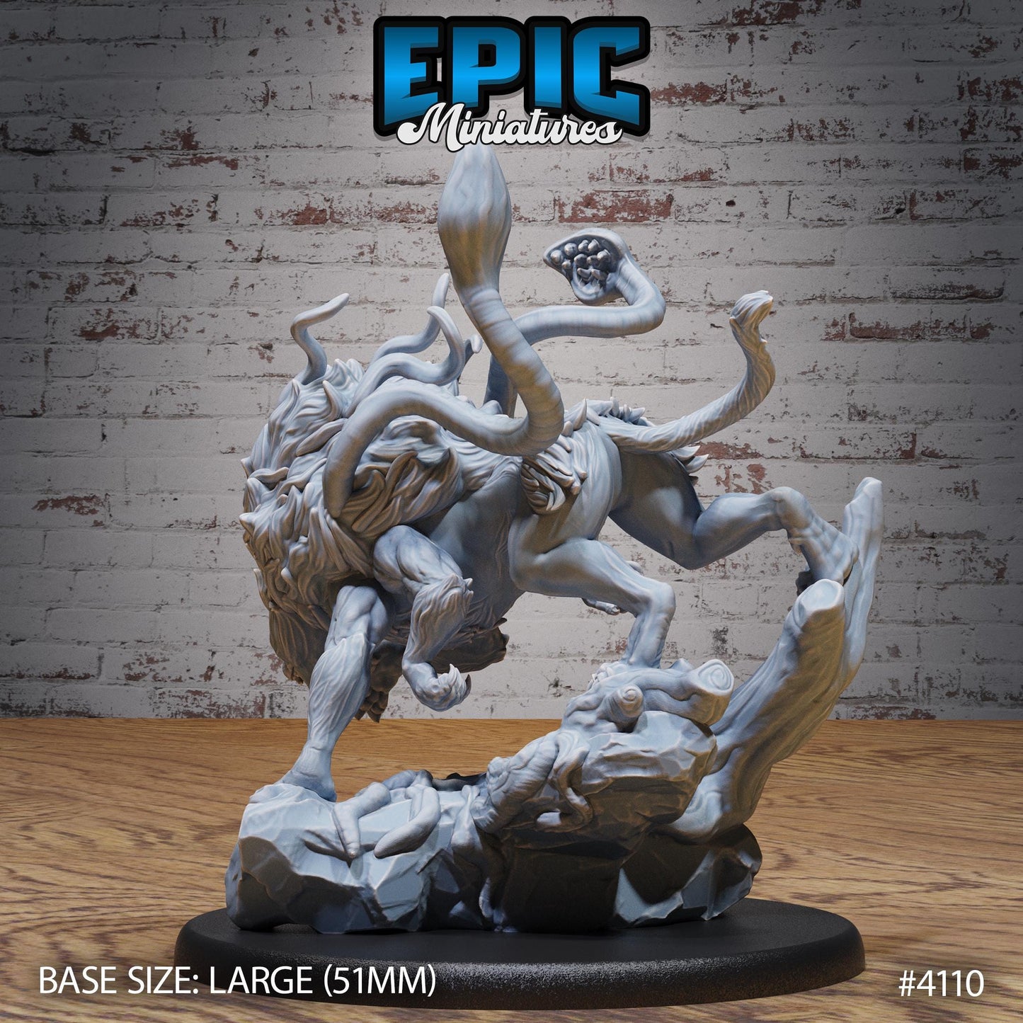 Displacer Beast Miniature (Large) | Premium DnD Minis High Quality Resin Miniature | Cat Rock, Dungeons & Dragons Phase Panther, Animal