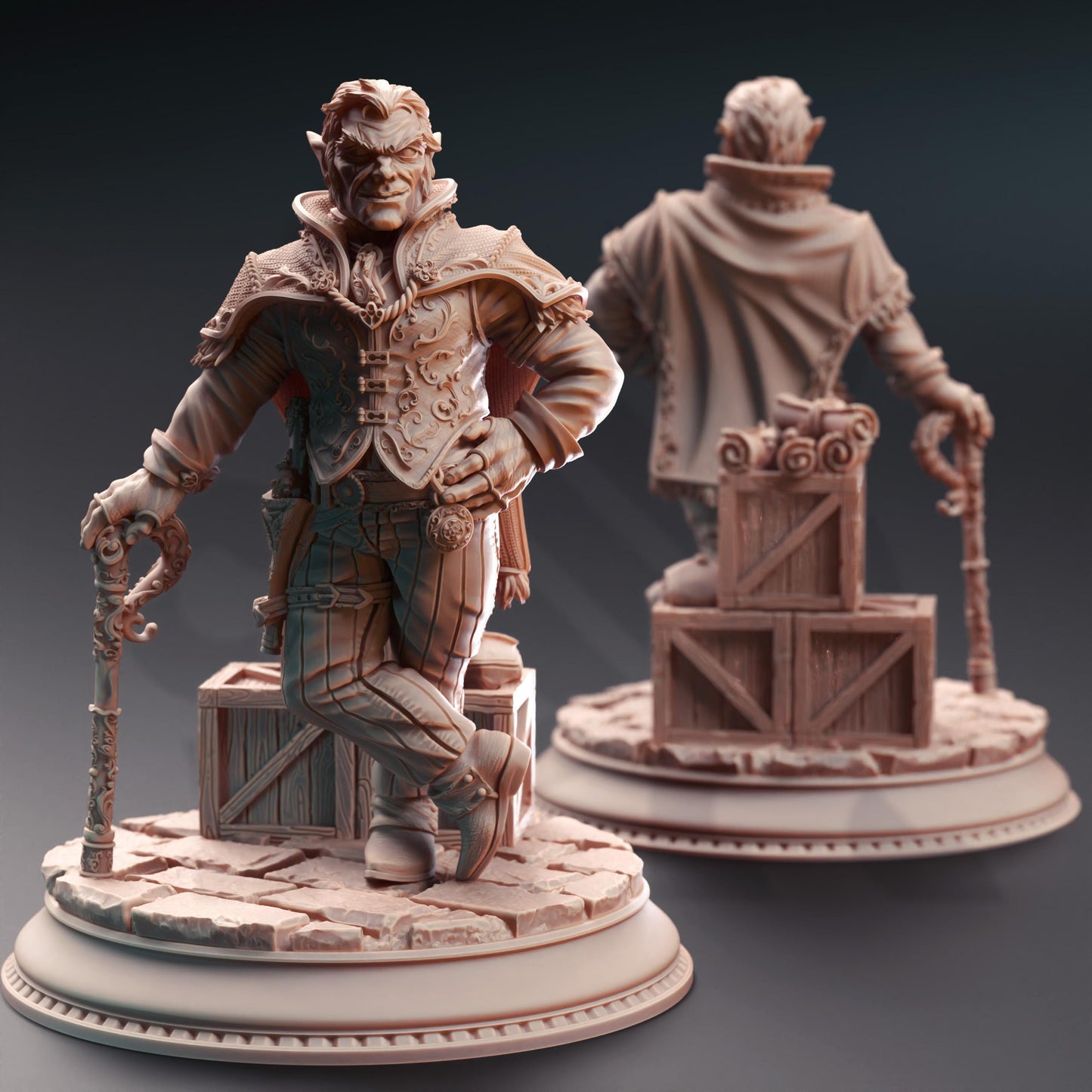 Skillet "The Boss" - Halfling Crime Lord (Medium) | 32mm Hero Scale | Premium DnD Miniature High Quality Resin | DM Stash