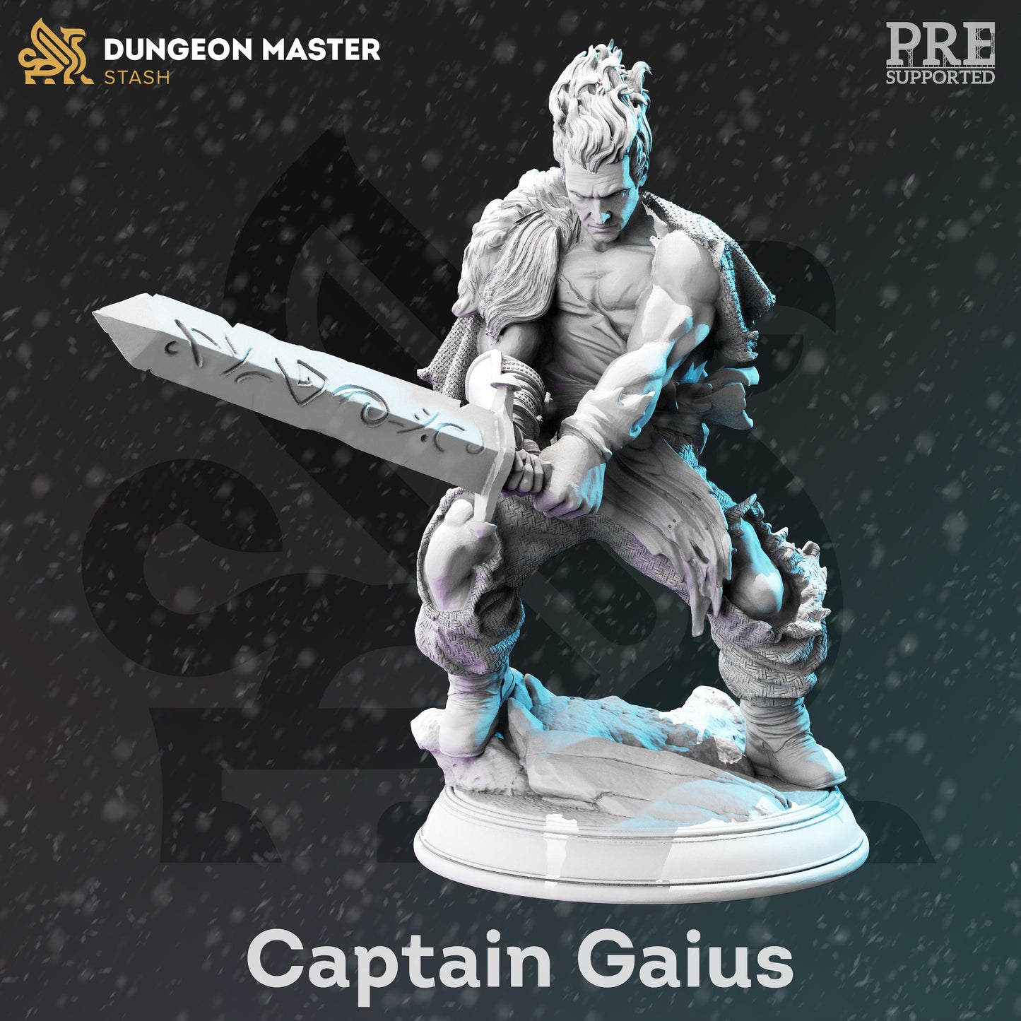 Gaius - Ragged Bloodhunter Captain (Medium) | 32mm Hero Scale | Premium DnD Miniature High Quality Resin | DM Stash