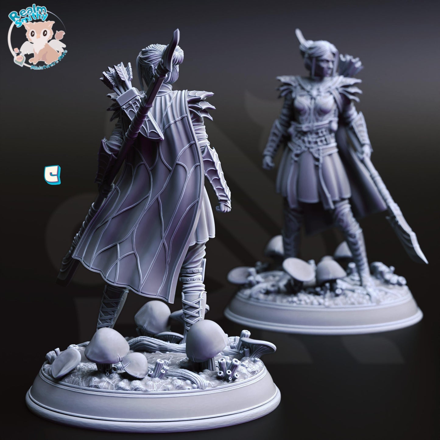 Irinax's Chosen - Drow Soldiers (Medium) | 32mm Hero Scale | Premium DnD Miniature High Quality Resin | DM Stash