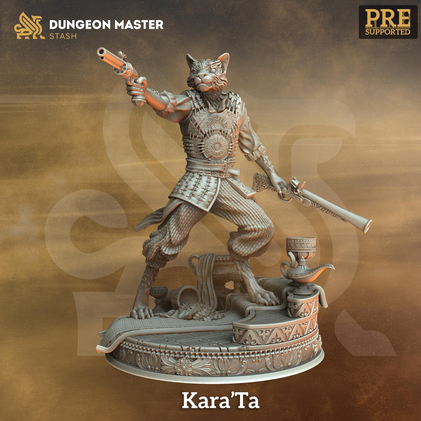 Kara'Ta - Gunslinger Bodyguard (Medium) | 32mm Hero Scale | Premium DnD Miniature High Quality Resin | DM Stash