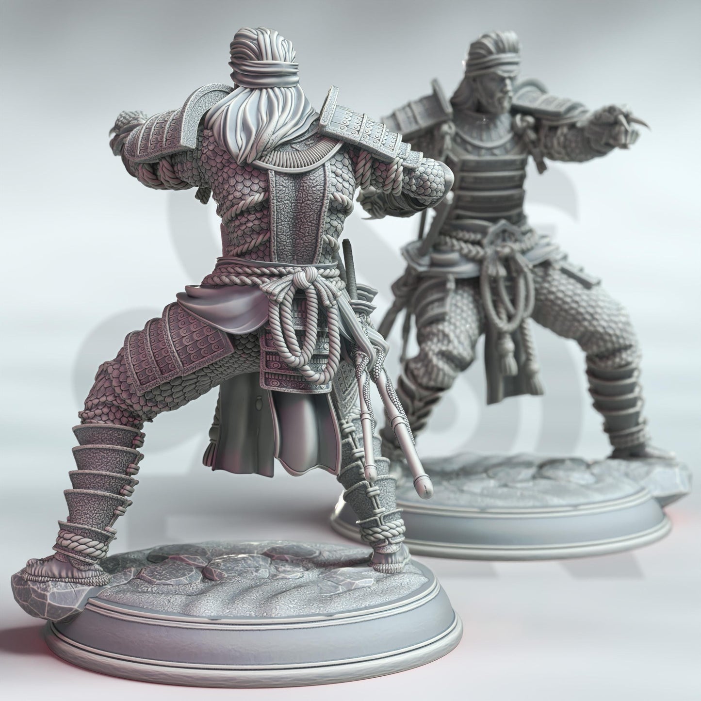 Kazuhira Orochi - Peaceful Serpent (Medium)| 32mm Hero Scale | Premium DnD Miniature High Quality Resin | DM Stash |Male Monk Japanese Snake