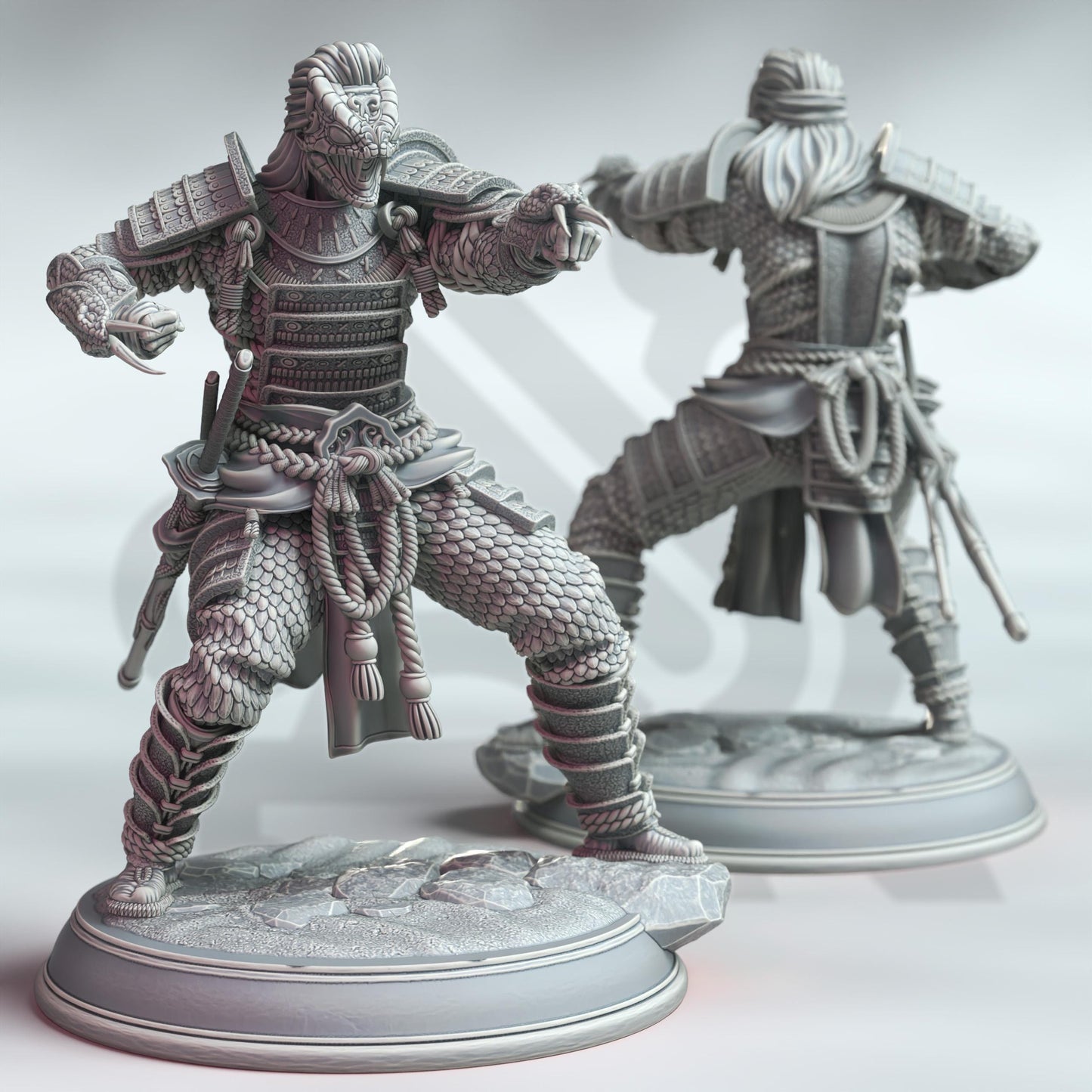 Kazuhira Orochi - Peaceful Serpent (Medium)| 32mm Hero Scale | Premium DnD Miniature High Quality Resin | DM Stash |Male Monk Japanese Snake
