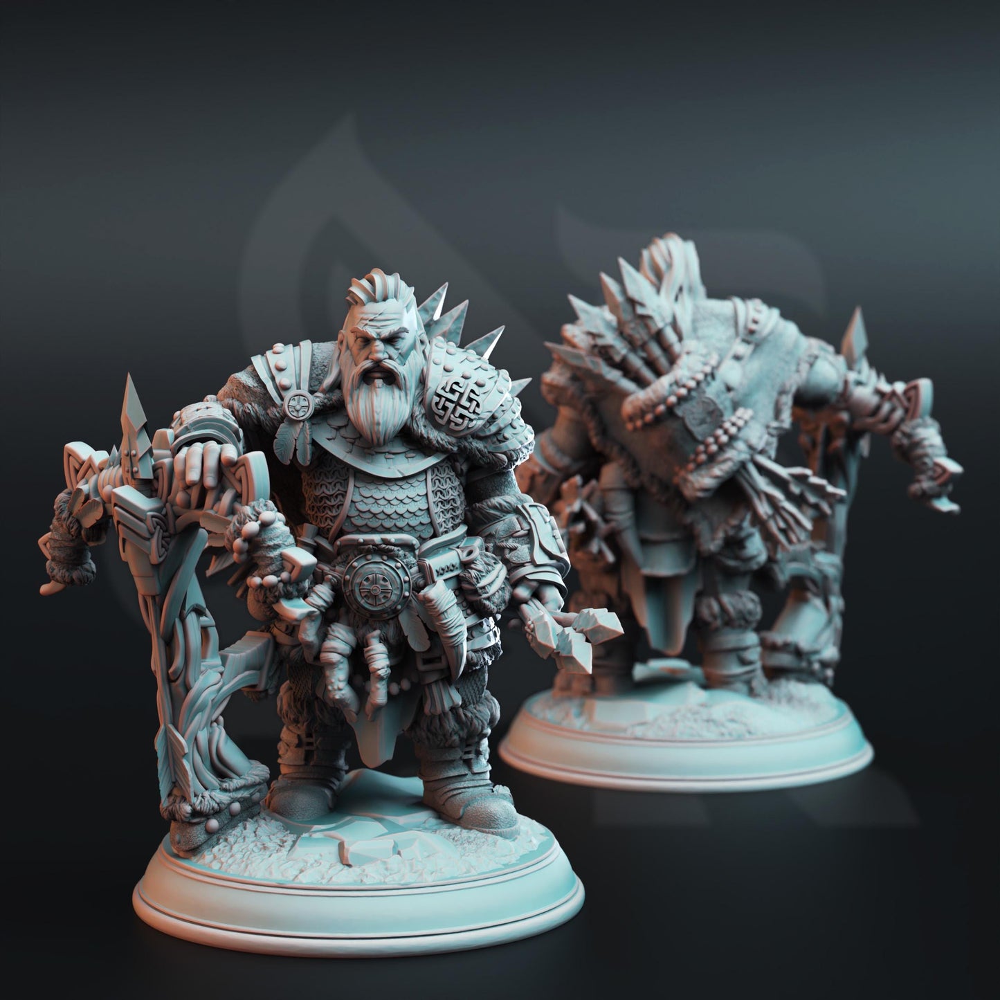 Dwarf Monster Slayer Ranger - Telnam Gnik (Medium) | 32mm Hero Scale | Premium DnD Miniature High Quality Resin |DM Stash| Male, Dwarves