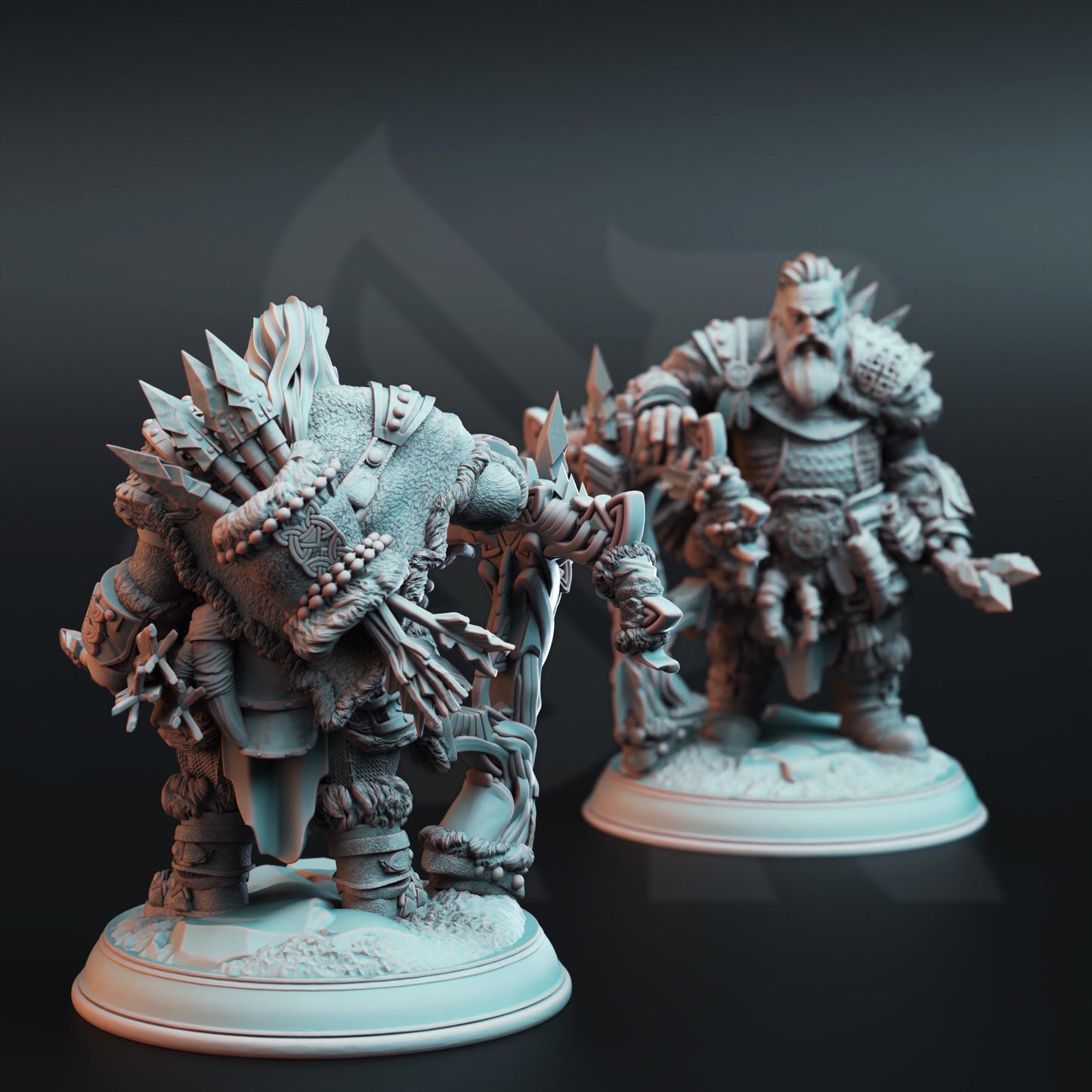 Dwarf Monster Slayer Ranger - Telnam Gnik (Medium) | 32mm Hero Scale | Premium DnD Miniature High Quality Resin |DM Stash| Male, Dwarves