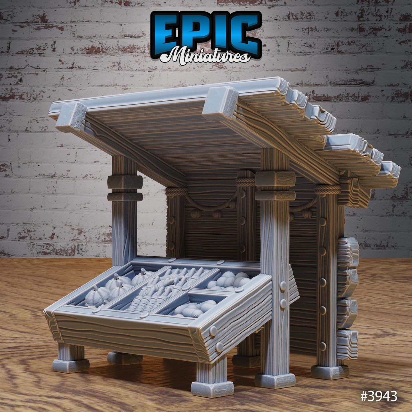 Harbor Merchant Stands | Premium DnD Miniatures High Quality Resin | Fantasy Scatter, Terrain Environment | Fish, Net, Docks, Hook, Trader