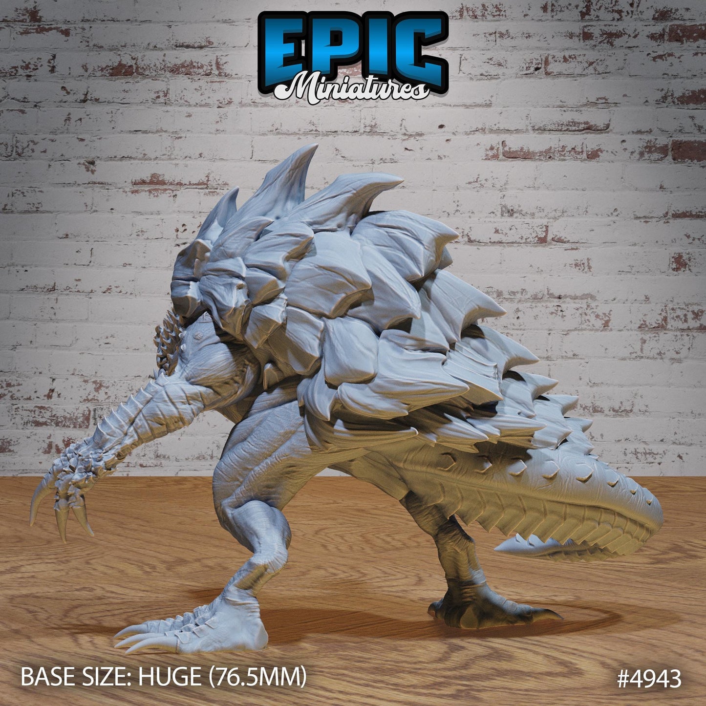 Turtle Zilla (Huge) | Premium DnD Miniatures | High Quality Resin | Tortle, Monster, Godzilla, Shell, Fire Breathing, Beast, Monster, Enemy