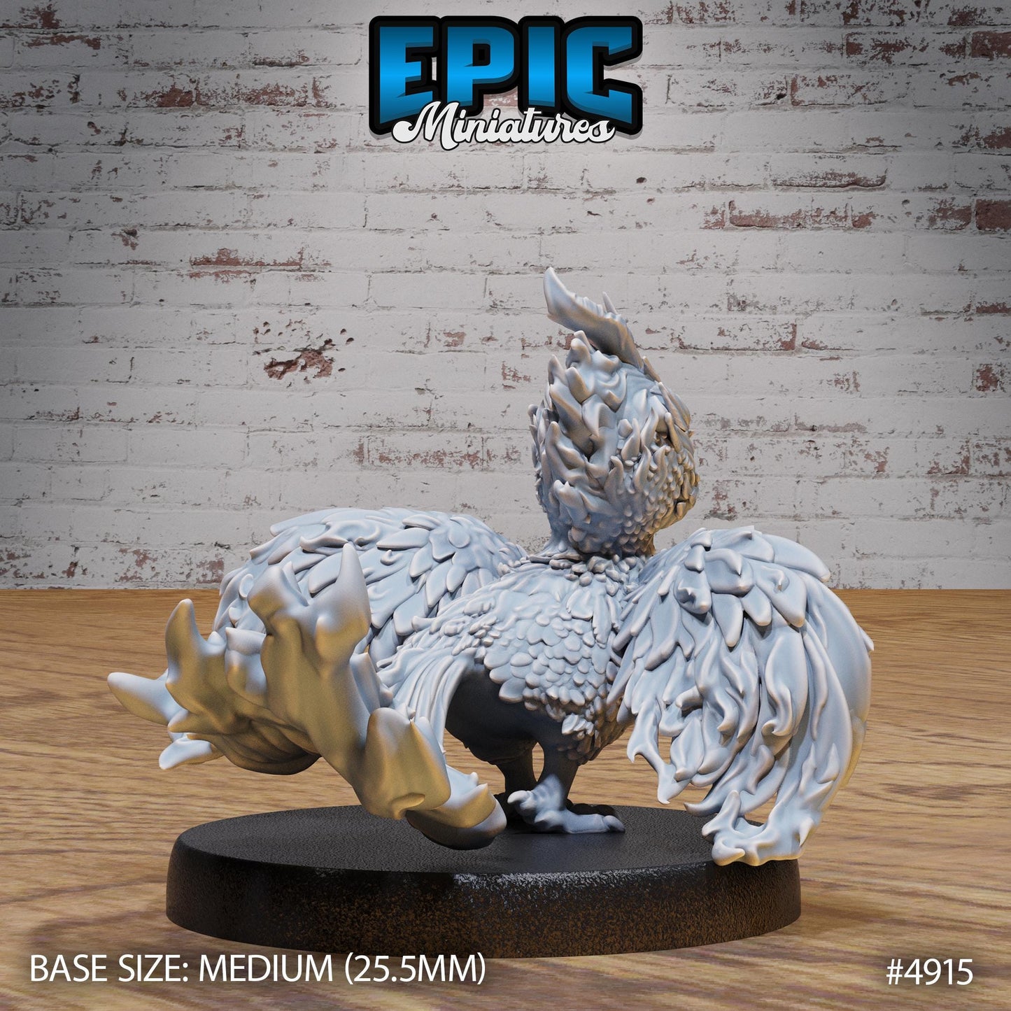 Phoenix Hatchling (Medium) | Premium DnD Minis High Quality Resin | Baby, Wyrmling, Toddler, Cute, Adorable, Beast, Fire Monster, Creature