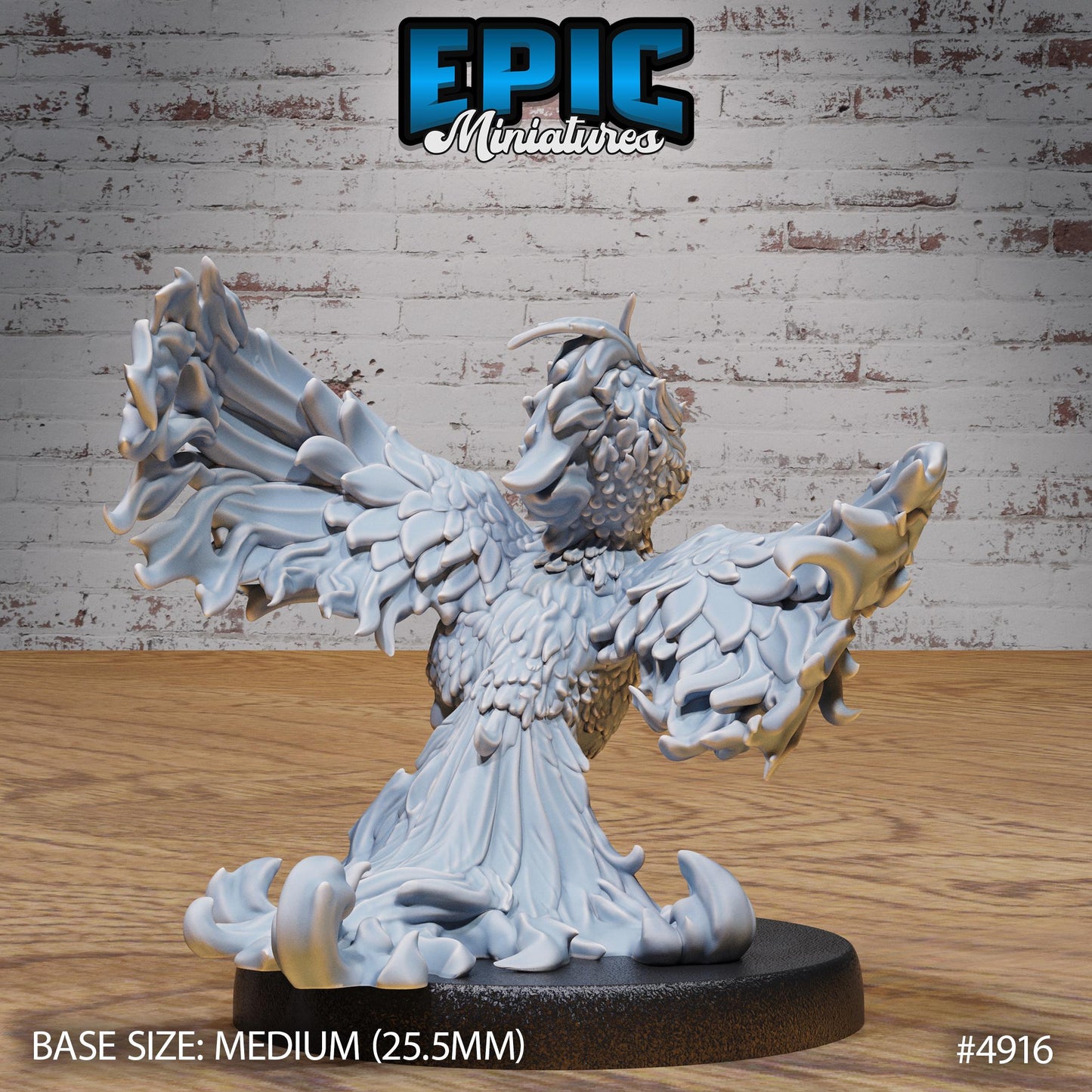 Phoenix Hatchling (Medium) | Premium DnD Minis High Quality Resin | Baby, Wyrmling, Toddler, Cute, Adorable, Beast, Fire Monster, Creature