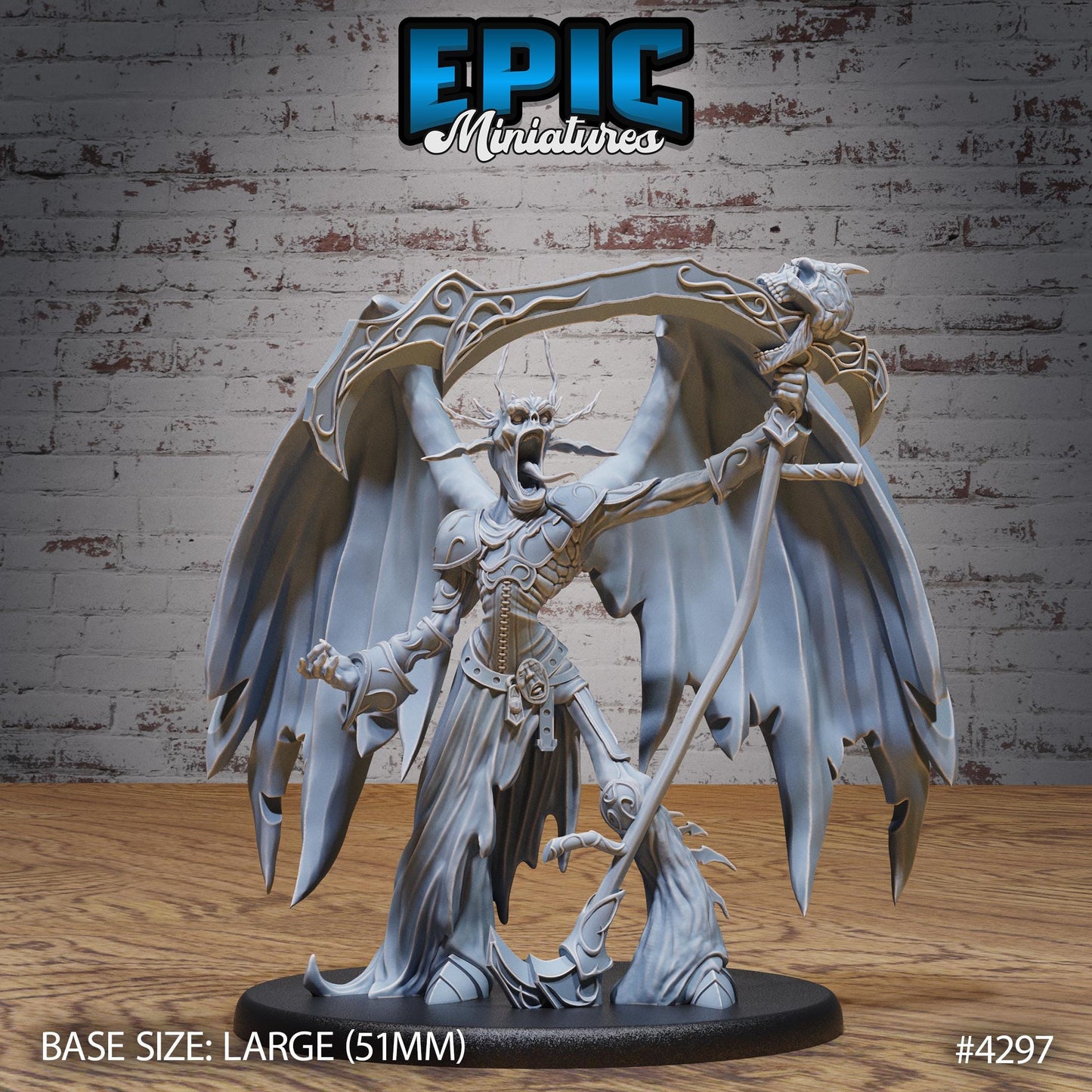 Lord of Sorrow Bundle (Large) | Premium DnD Minis | High Quality Resin Miniature | Fantasy, Hell, Infernal, Demon, Evil, Devil, Scythe
