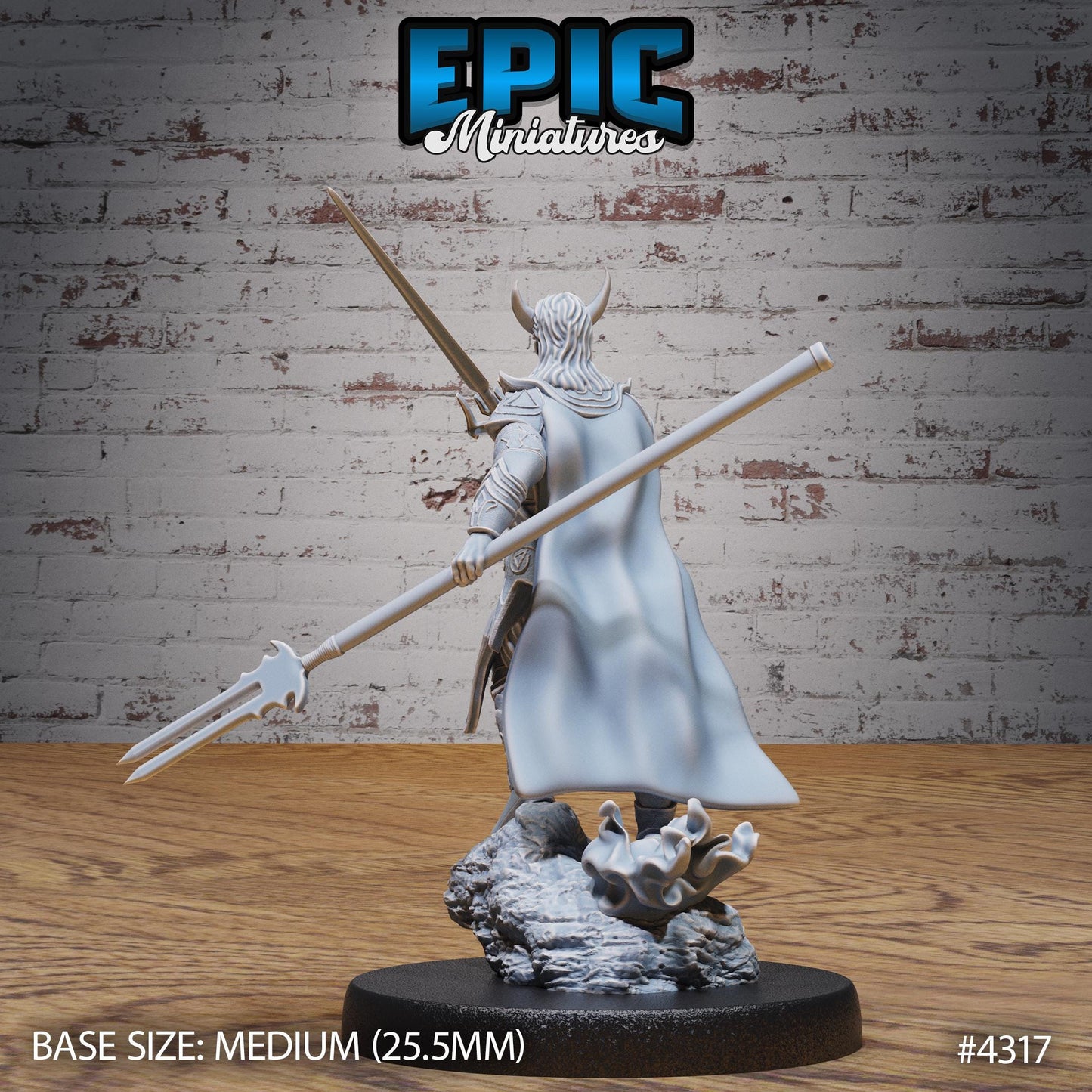 Infernal Knight Bundle (Large) | Premium DnD Minis | High Quality Resin Miniature | Fantasy, Hell, Horns, Skeleton, Lord, Demon, Devil