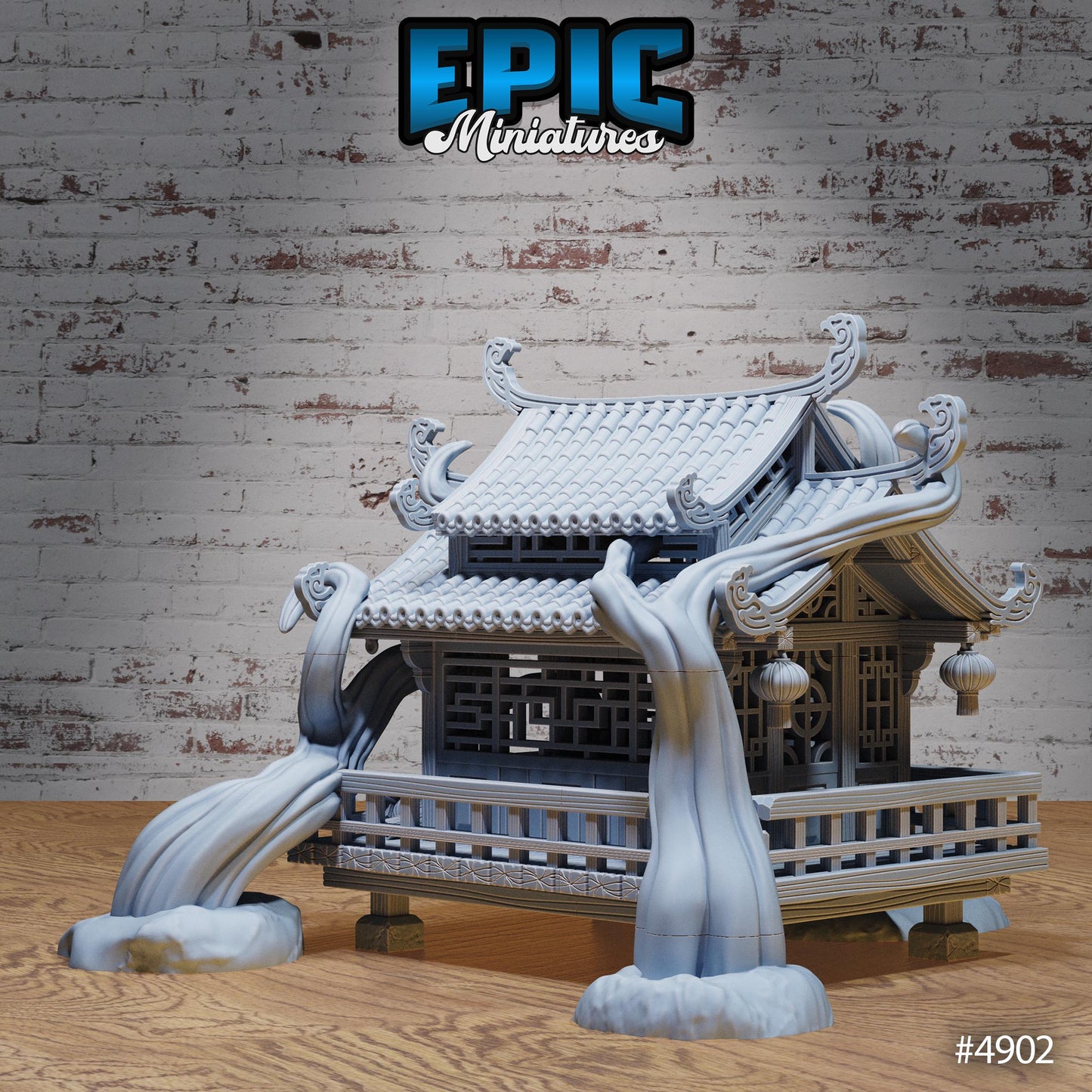 Village Houses East | Premium DnD Minis High Quality Resin | Japanese, Shop, Store, Home, East Asia, Asian, Trees, Overgrowth, Japan, China