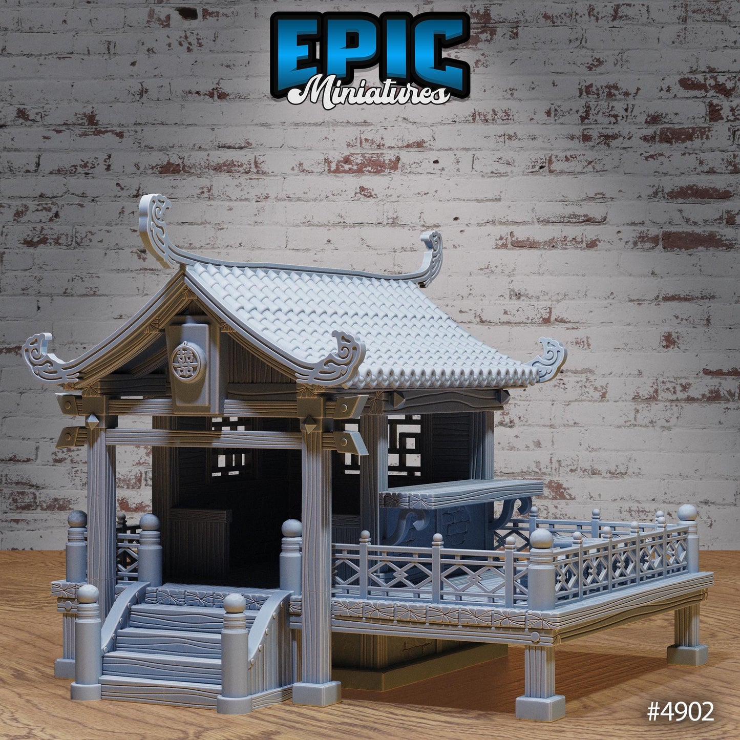 Village Houses East | Premium DnD Minis High Quality Resin | Japanese, Shop, Store, Home, East Asia, Asian, Trees, Overgrowth, Japan, China