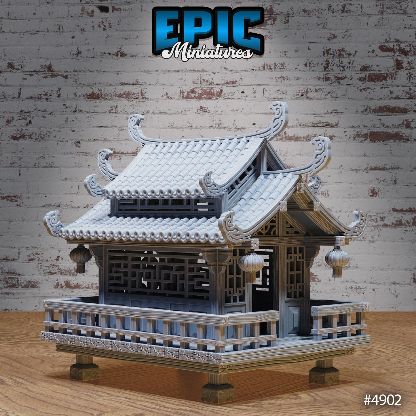 Village Houses East | Premium DnD Minis High Quality Resin | Japanese, Shop, Store, Home, East Asia, Asian, Trees, Overgrowth, Japan, China