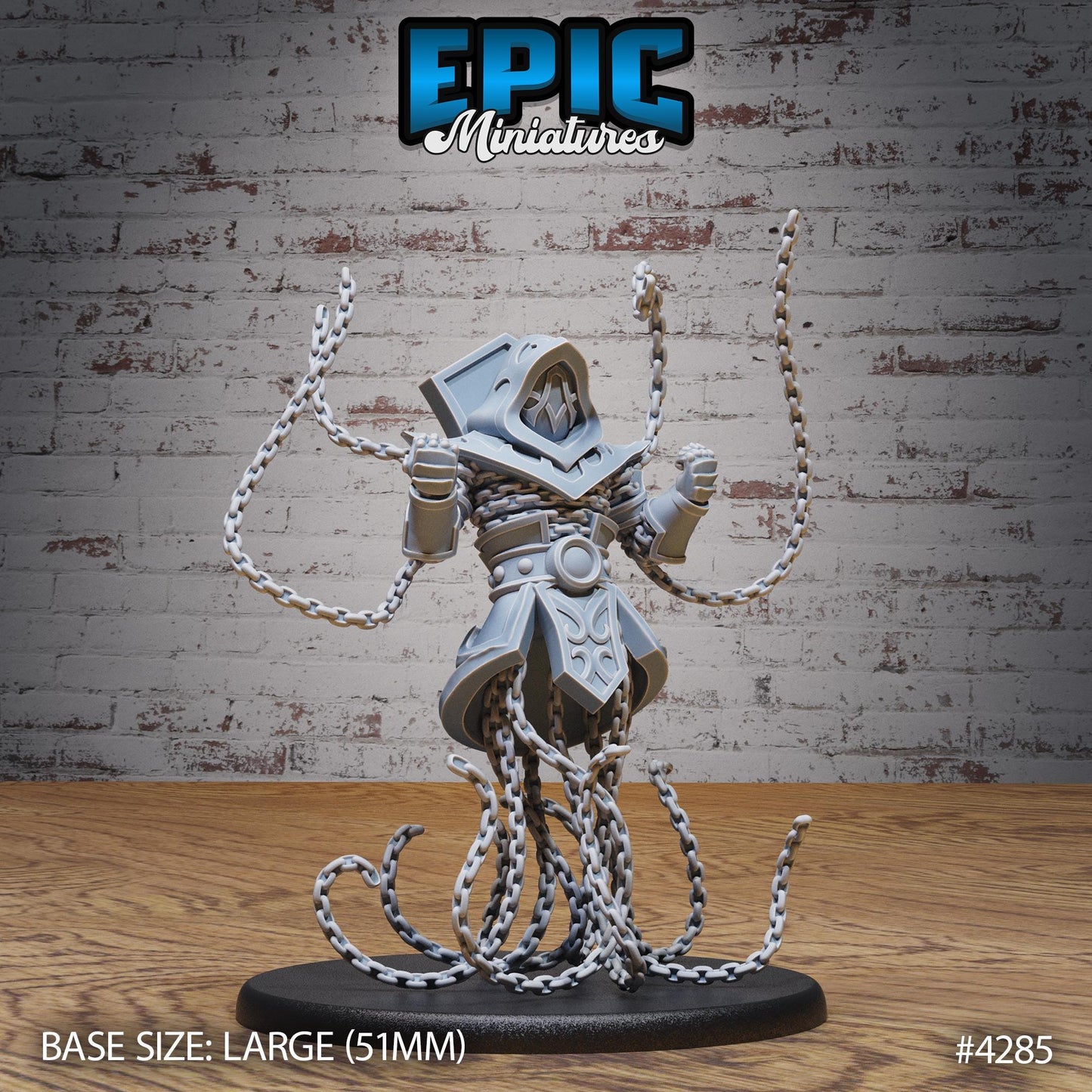 Chain Golem Bundle (Large) | Premium DnD Minis High Quality Resin Miniature | Fantasy, Hell, Chains, Demon, Enemy, Sword, Attack, Beast