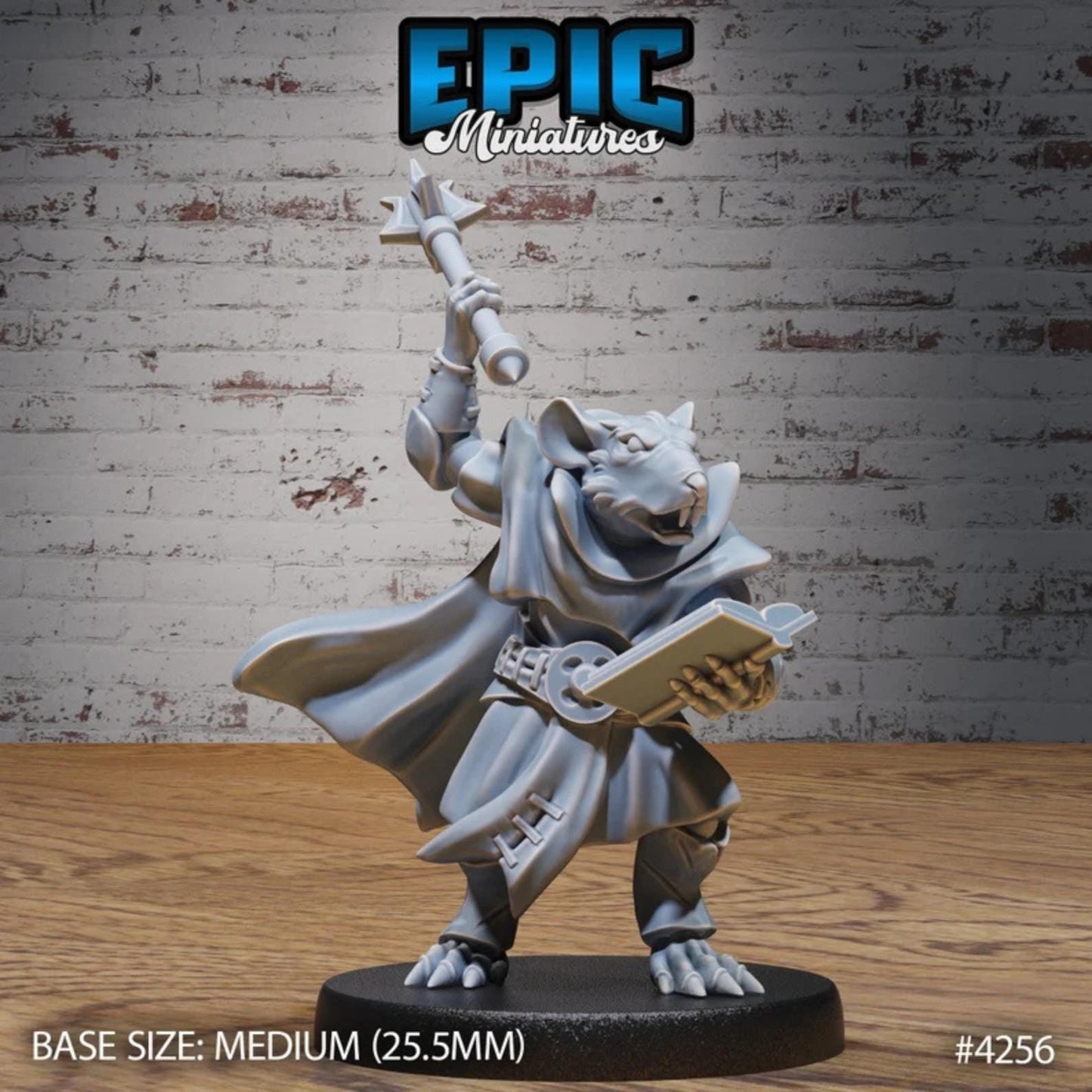 Sewer Rat Tribe Bundle A (Medium) | Premium DnD Minis | High Quality Resin | Fantasy Rats, Bard, Wizard, Cleric, Drunk, Enemy, Beast