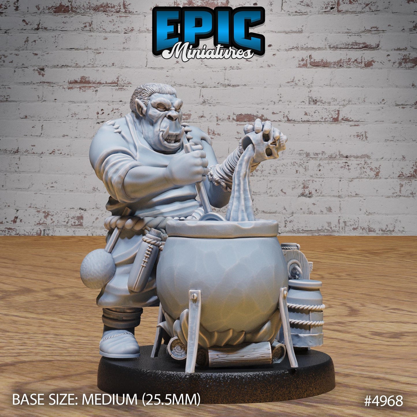 Gray Orc Alchemist (Medium) | Premium DnD Miniatures | High Quality Resin | D&D RPG
