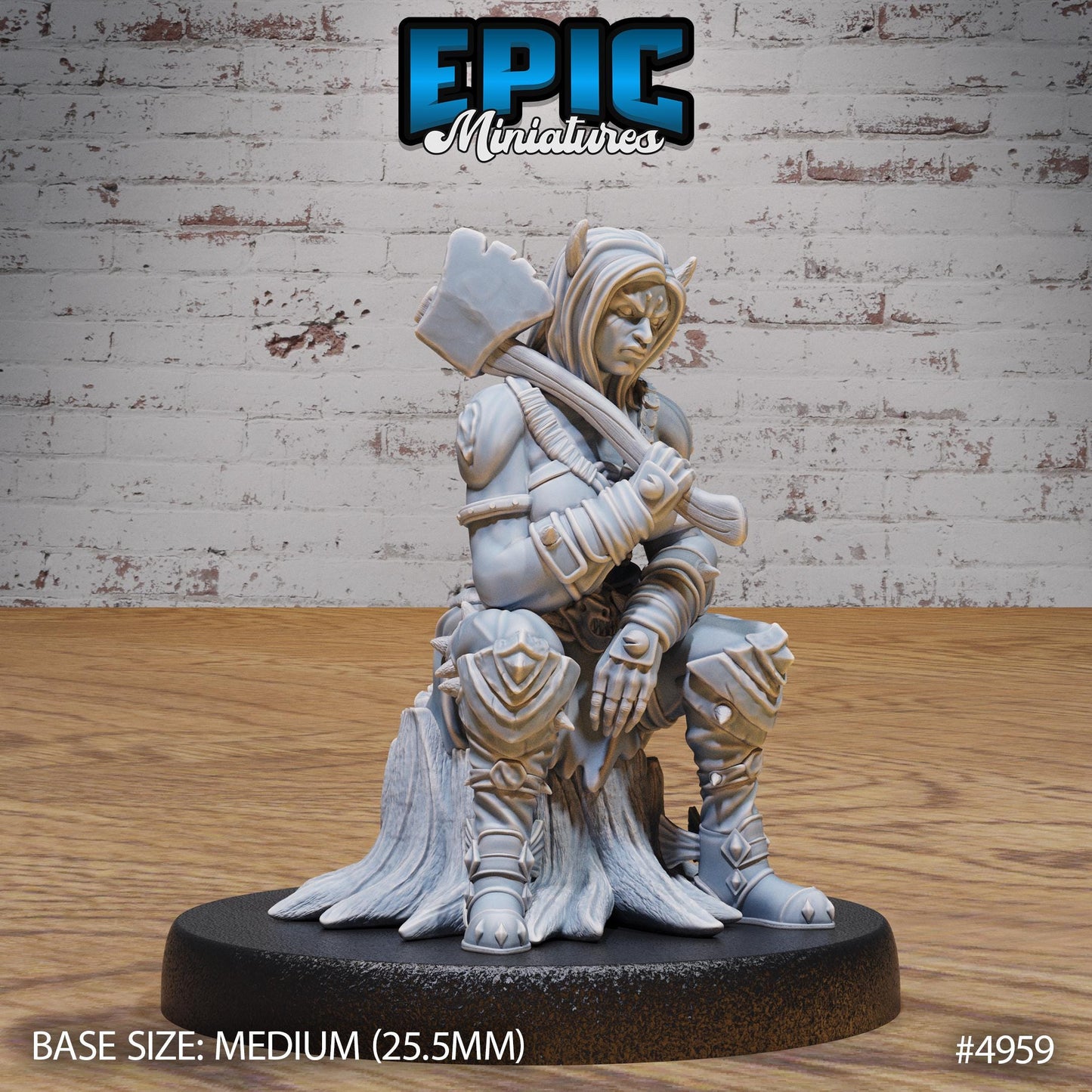 Orc Tiefling (Medium) | Premium DnD Miniatures | High Quality Resin | D&D RPG