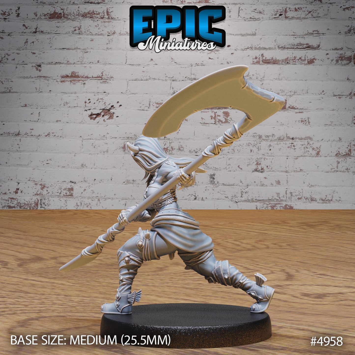 Orc Tiefling (Medium) | Premium DnD Miniatures | High Quality Resin | D&D RPG
