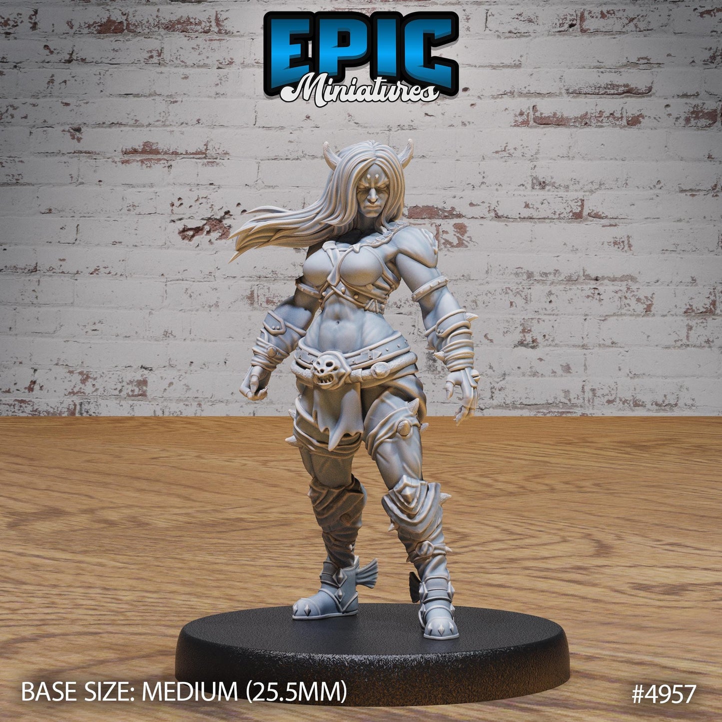 Orc Tiefling (Medium) | Premium DnD Miniatures | High Quality Resin | D&D RPG