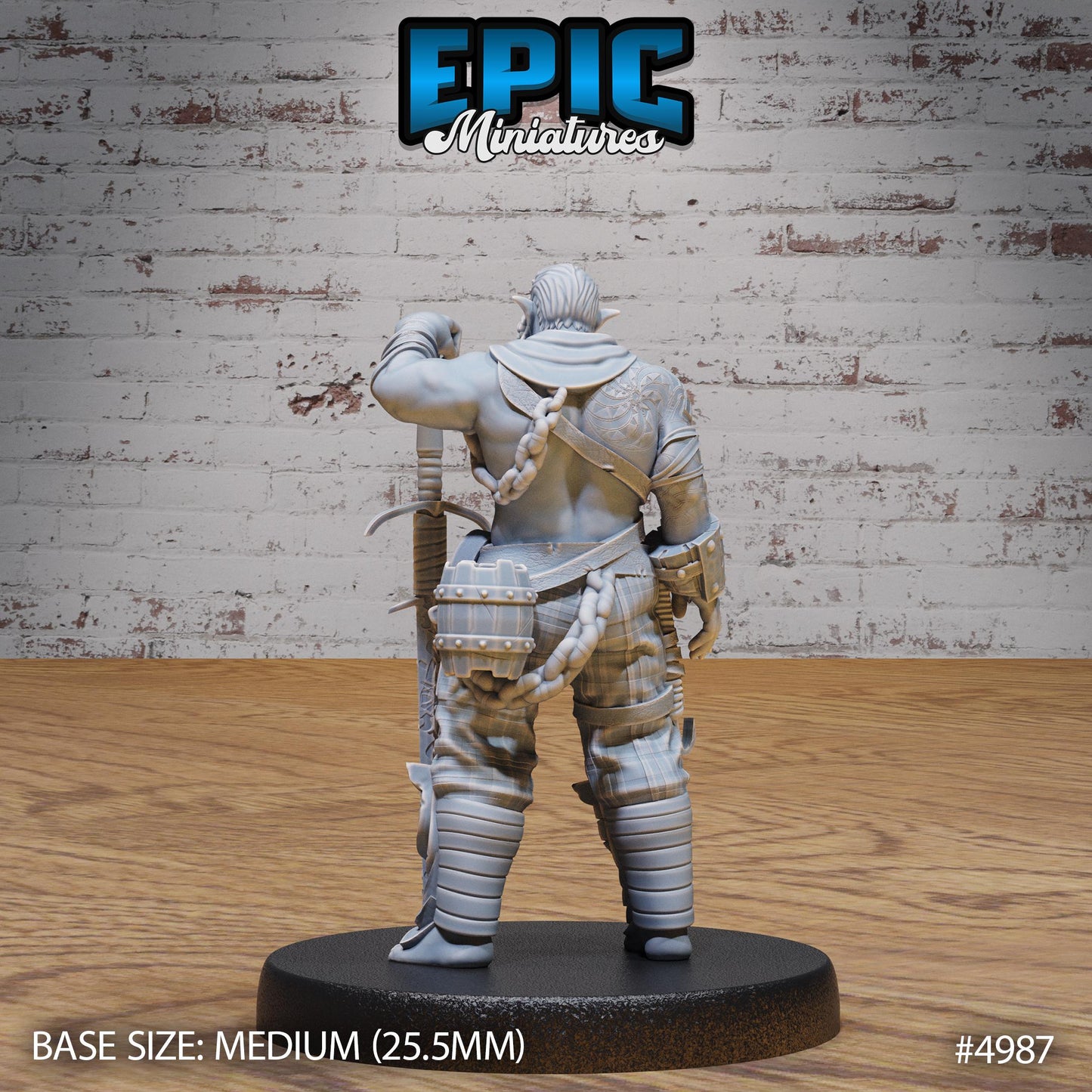 Half Orc Adventurer (Medium) | Premium DnD Miniatures | High Quality Resin | D&D RPG