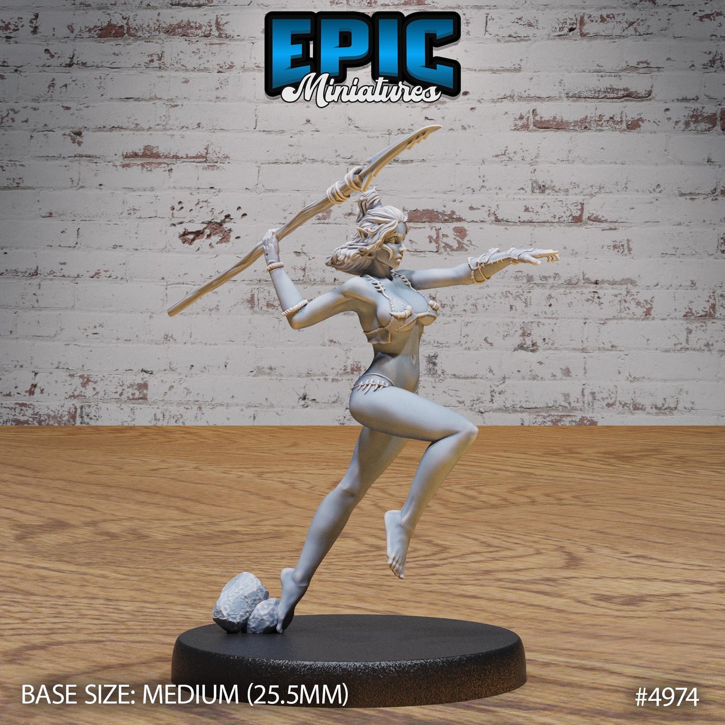 Orc Fisher Female (Medium) | Premium DnD Miniatures | High Quality Resin | D&D RPG