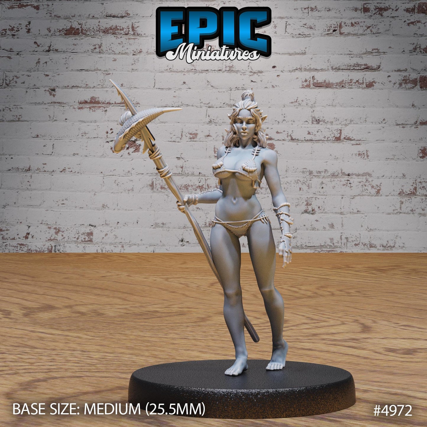 Orc Fisher Female (Medium) | Premium DnD Miniatures | High Quality Resin | D&D RPG