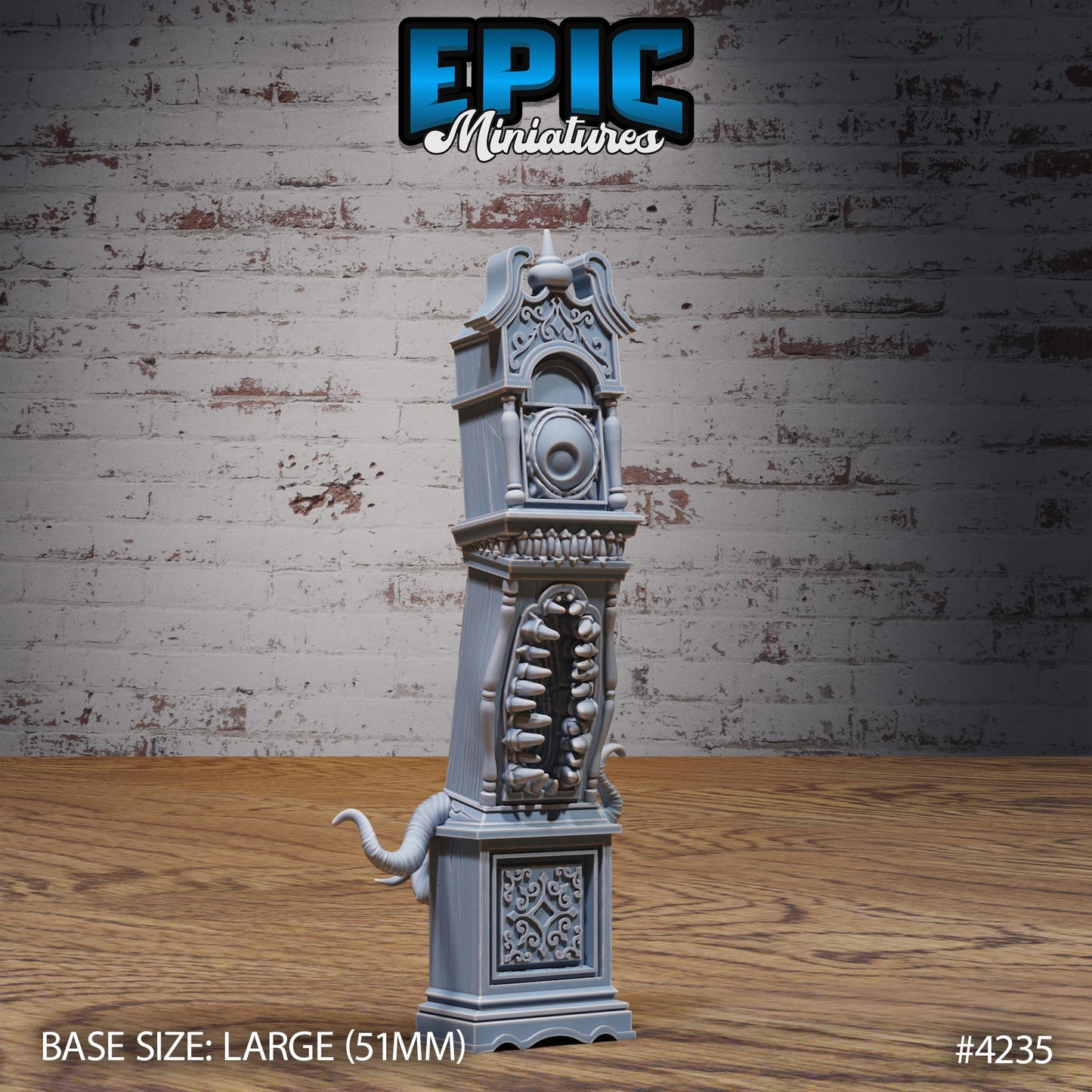 Mimic Clocks (Normal & Mimic) | Premium DnD Minis | High Quality Resin | Clocks, Beast Large, Encounter, Furniture, Tongue Teeth, Enemy