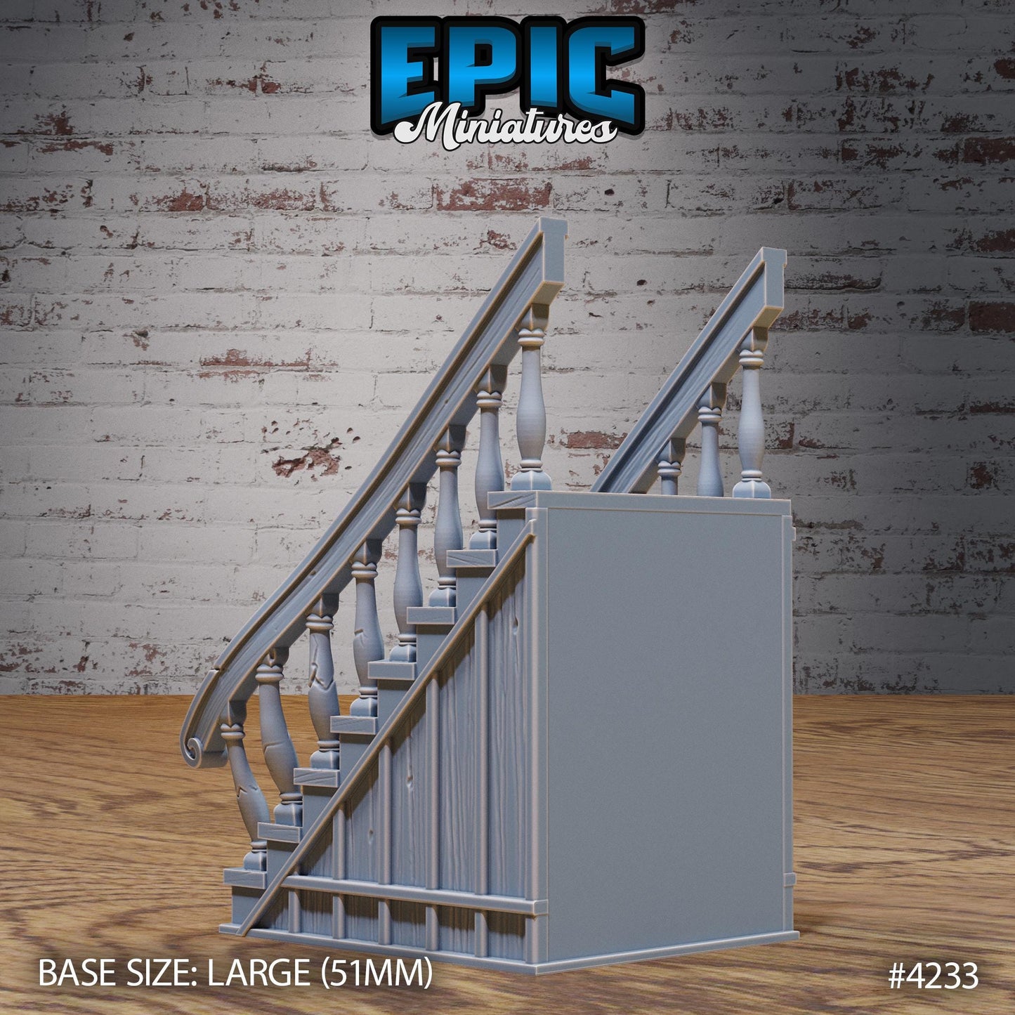 Mimic Stairs (Normal & Mimic) | Premium DnD Minis | High Quality Resin | Stair Beast Large